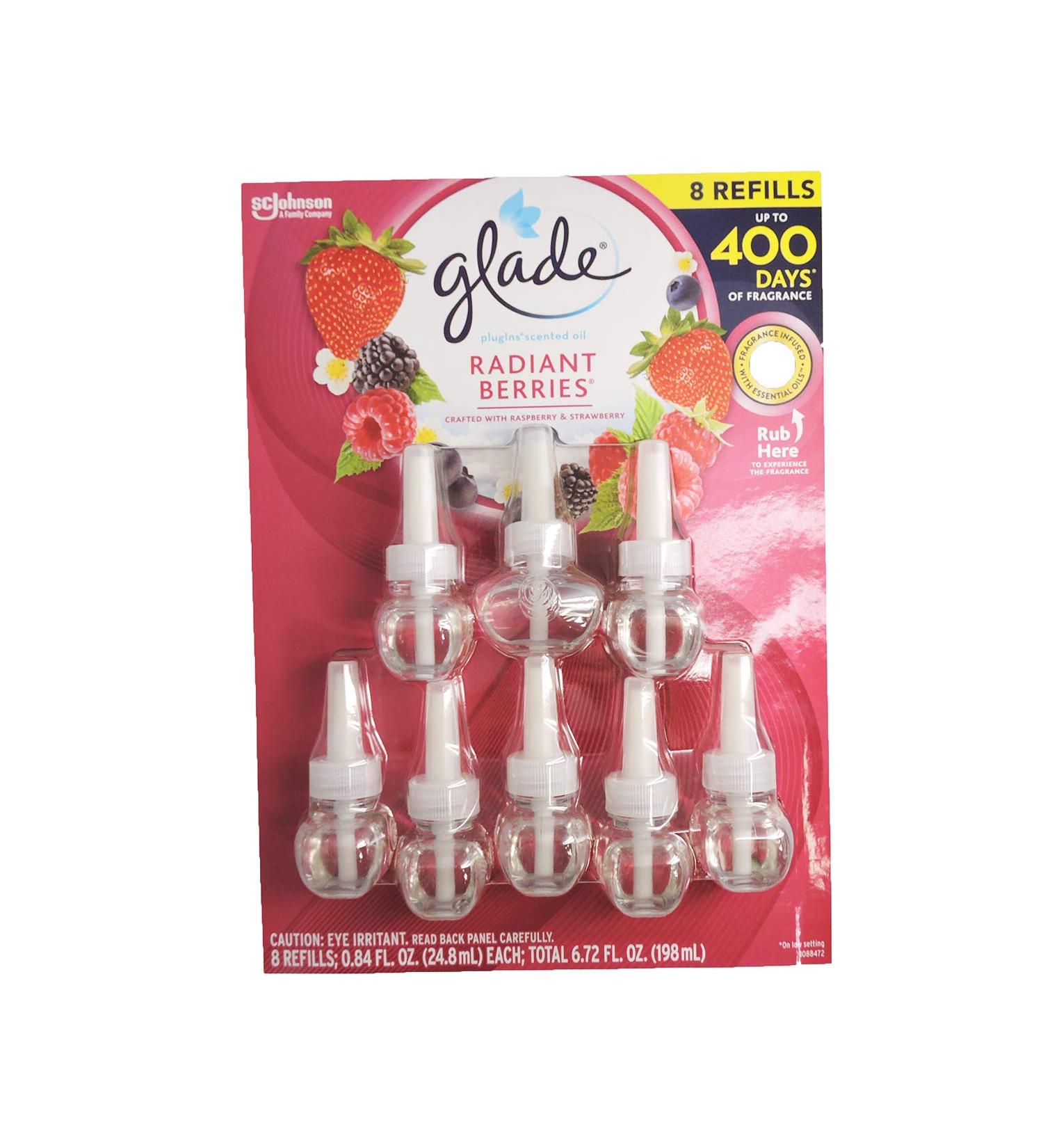 Glade Limited Edition PlugIns Scented Oils Refills 8 Ct - Radiant Berries