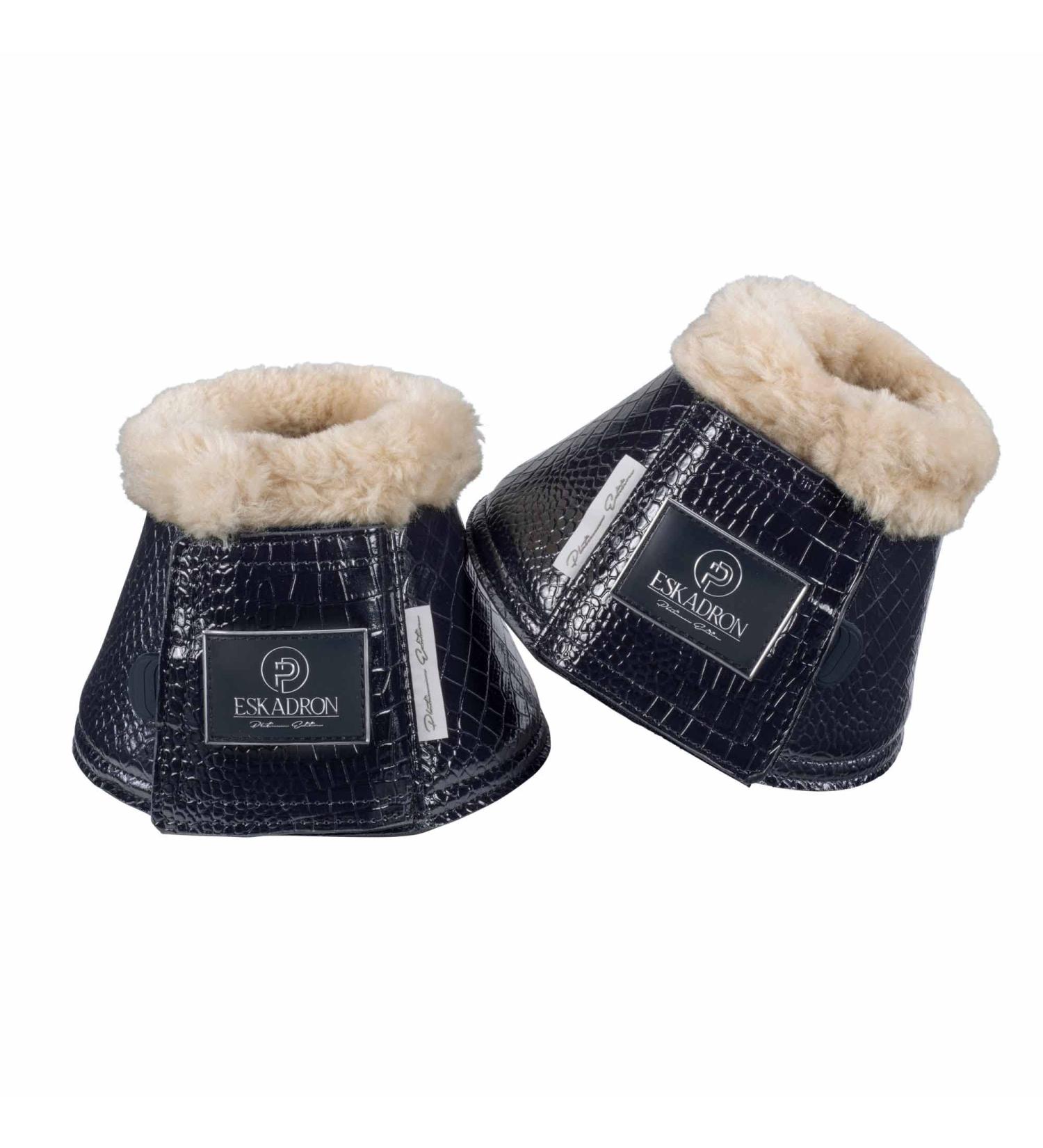 Eskadron Platinum Bell Boots Jump Boots Croco FAUXFUR 1 Pair Navy M
