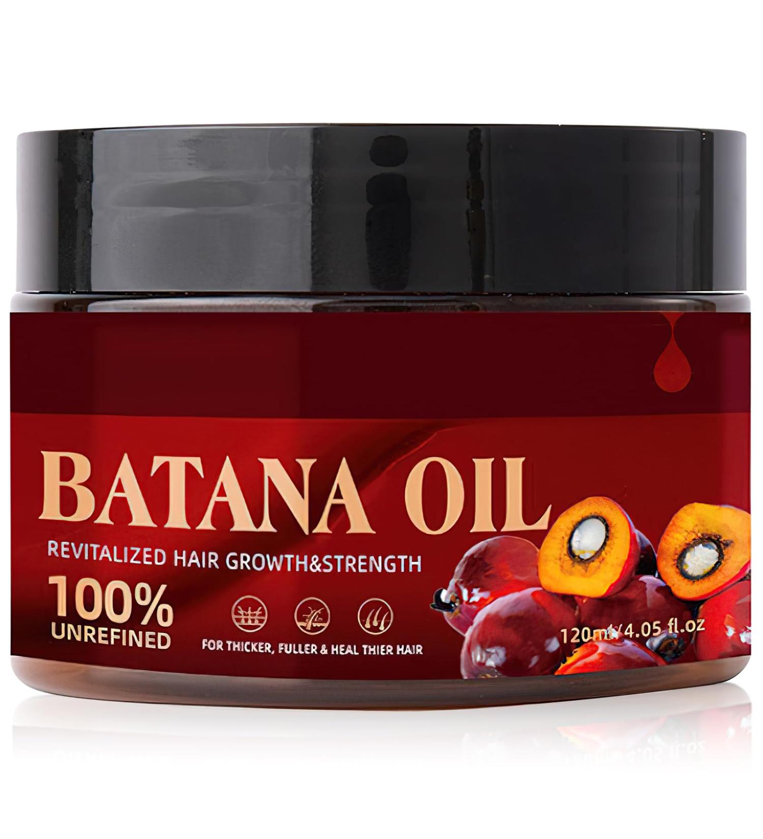 Unrefined Batana Oil for Hair Growth | Organic Nourishing Moisturizer | Repair Damaged Hair & Prevent Hair Loss | 4.0 Fl. Oz - Buy Online on SooperMarket.com