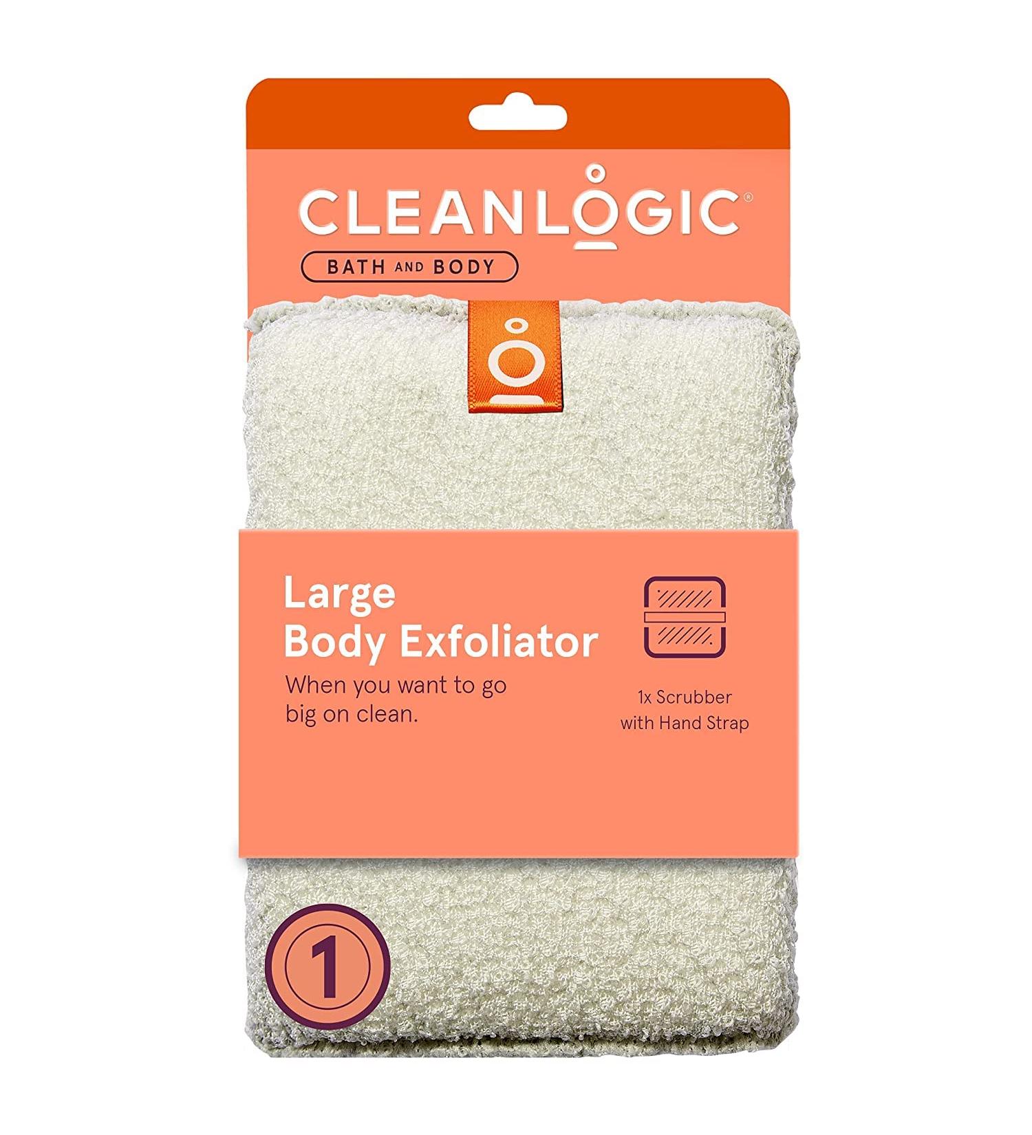 Clean Logic Large Body Exfoliator with Hand Strap - Pack of 2 - Buy Online on SooperMarket.com