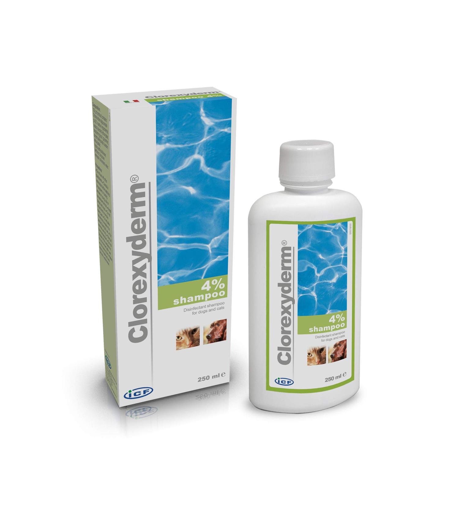 ICF Clorexyderm Shampoo 4% for Dogs & Cats - 250 ml | Best International Shipping - Buy Online on SooperMarket.com
