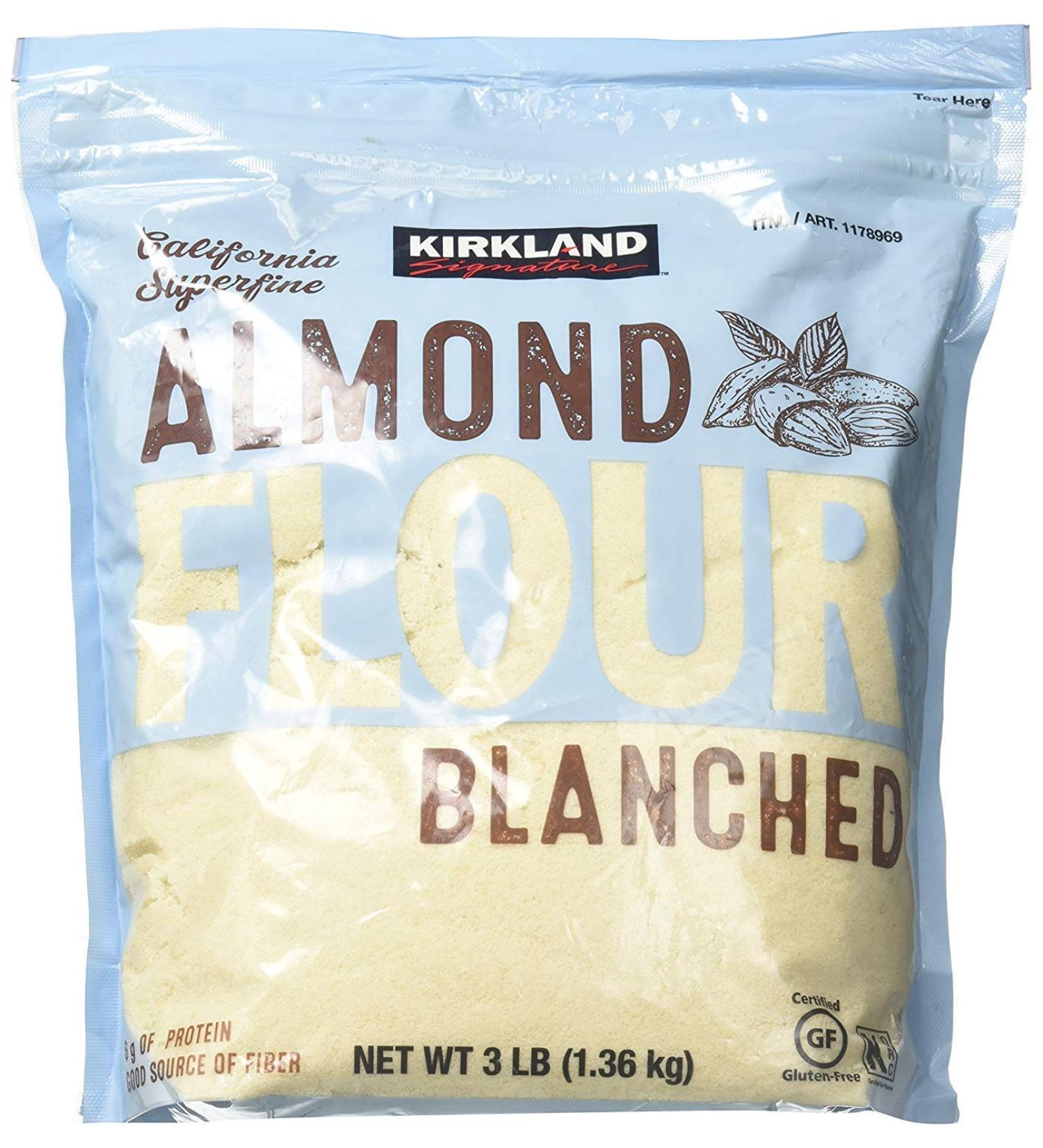 Kirkland Signature Almond Flour Blanched Superfine - 3 lbs (1.36 kg) Pack of 1 - California Grown - Buy Online on SooperMarket.com