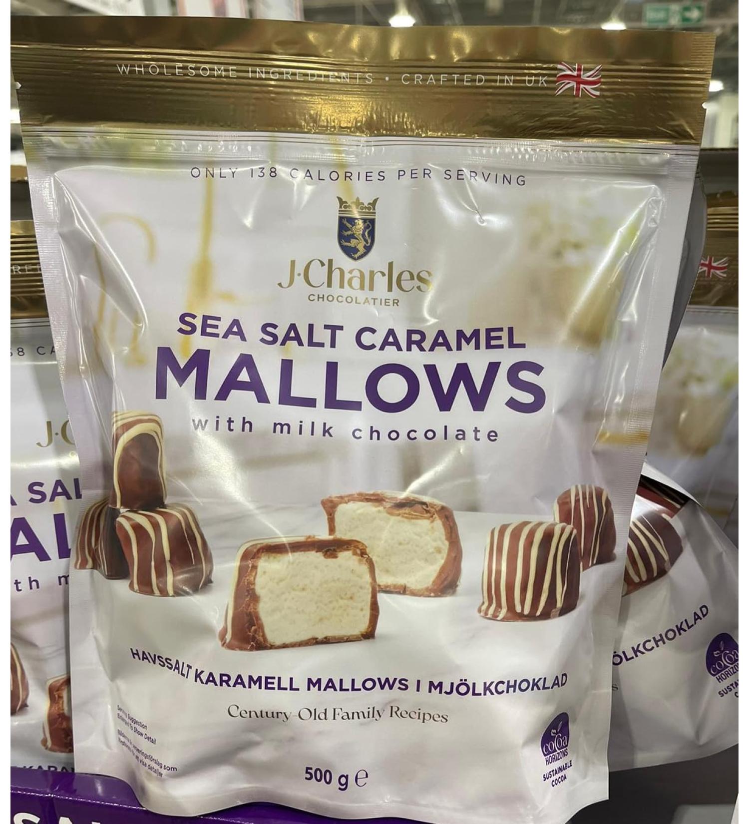 j.charles sea salt caramels mallows with white chocolate 500g - Buy Online on SooperMarket.com