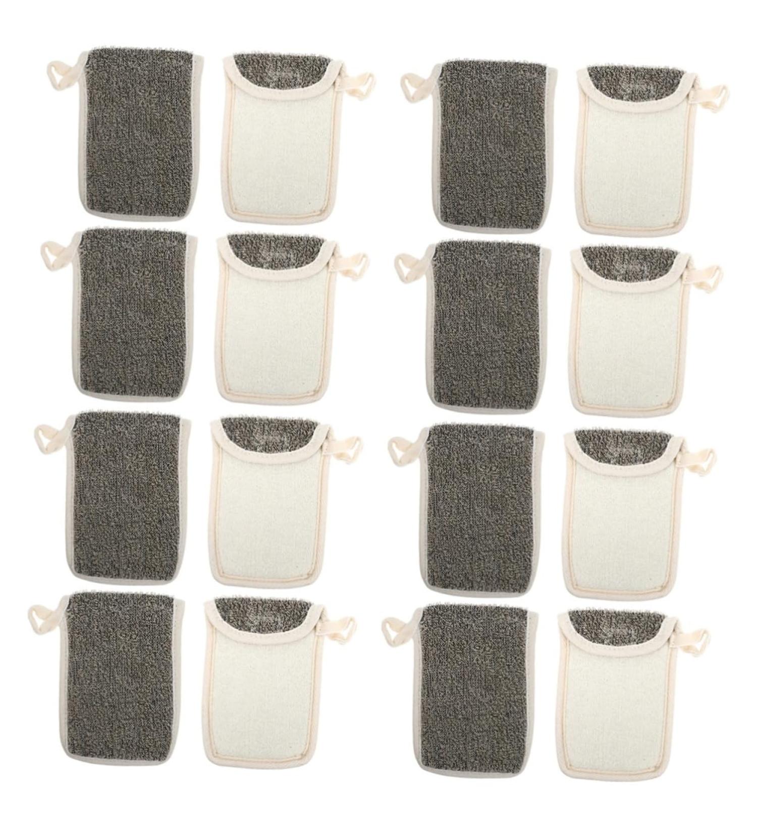 Baluue 16 Pcs Black Linen Soap Bag Soap Saver Soap Exfoliating Body Bar Soap Foaming Soap Foam Soap Flax - Buy Online on SooperMarket.com