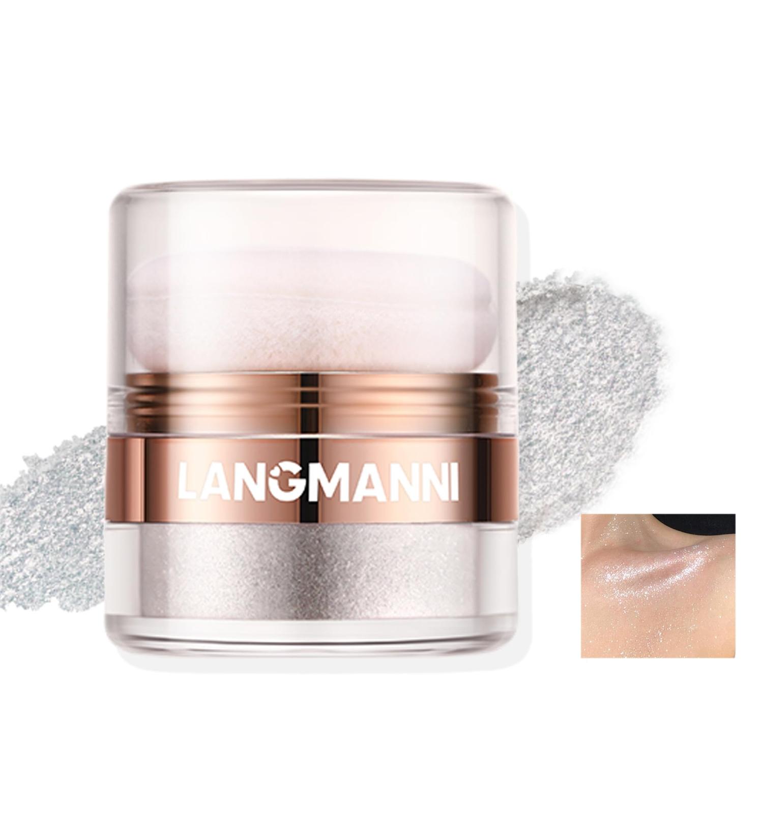 AKARY Silver Shimmer Powder Highlighter | Intense Glow Illuminator Makeup | High Impact Dewy Finish (0.25 oz - Buy Online on SooperMarket.com