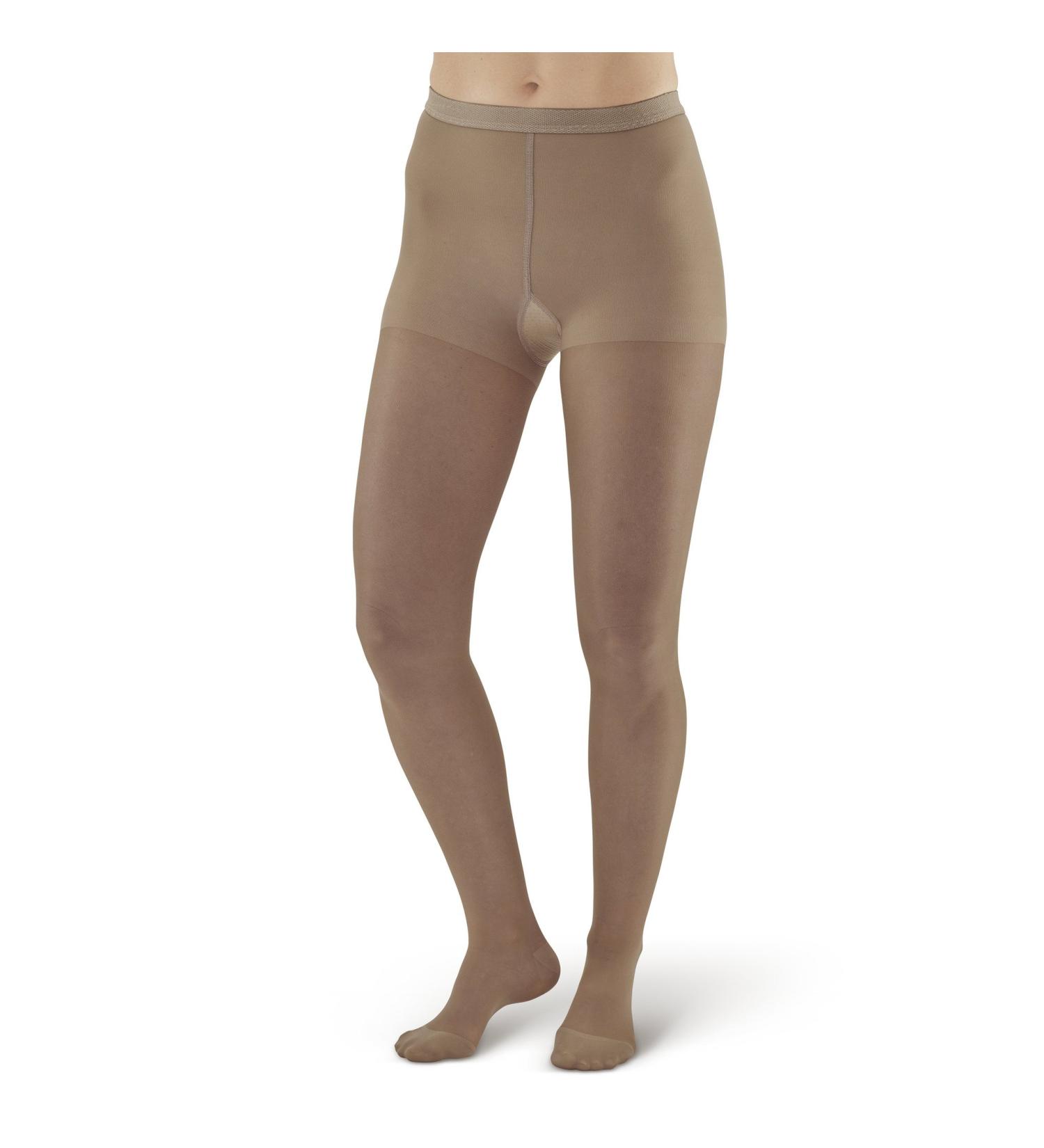 Ames Walker Women's AW Style 15 Sheer Support Compression Pantyhose - 15-20 mmHg Taupe Queen Plus - Buy Online on SooperMarket.com