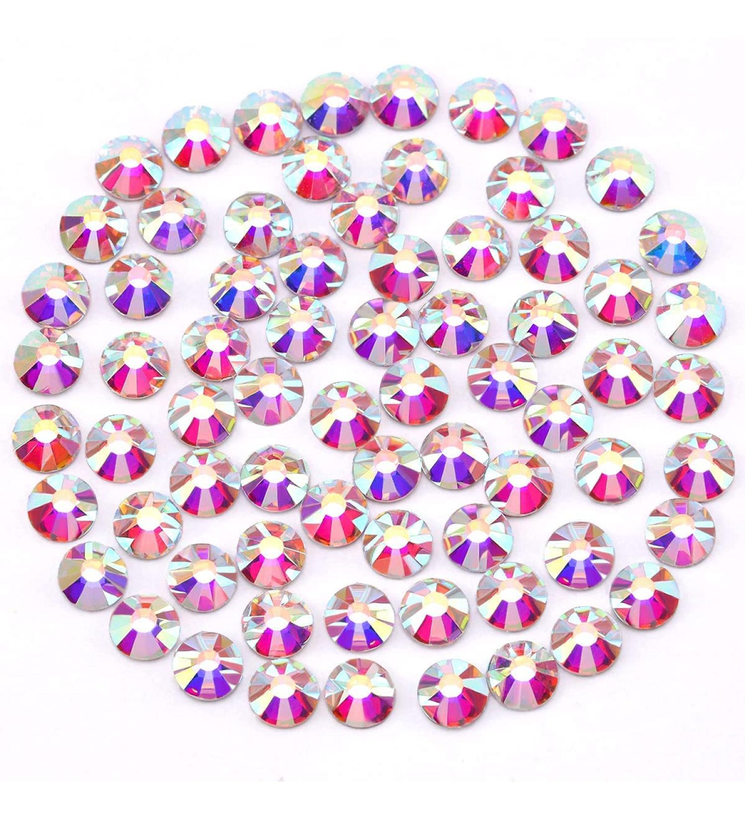 YHMQ 2880 Pieces ClearAB Rhinestones for Nails - SS16 Nail Crystals (3.8-4.0mm) | Best Quality Nail Art Supplies for DIY Designs - Buy Online on SooperMarket.com