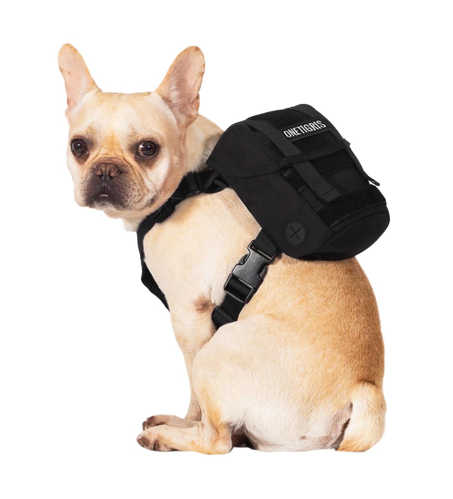 OneTigris Eureka Dog Backpack for Small Dogs - Lightweight Black XS with Poop Bag Dispenser | Ideal for Daily Hiking - International Shipping Available - Buy Online on SooperMarket.com