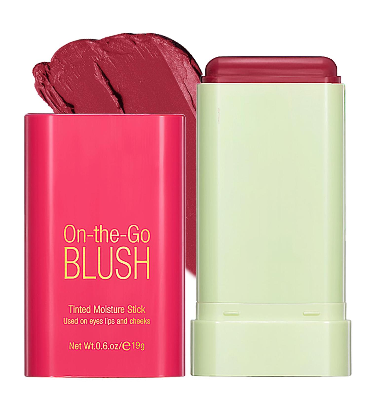 Beautfave 3-in-1 Lipstick Blusher Stick - Cream Blush for Lip, Cheek, Eye - Waterproof & Lightweight Formula - Red - Buy Online on SooperMarket.com
