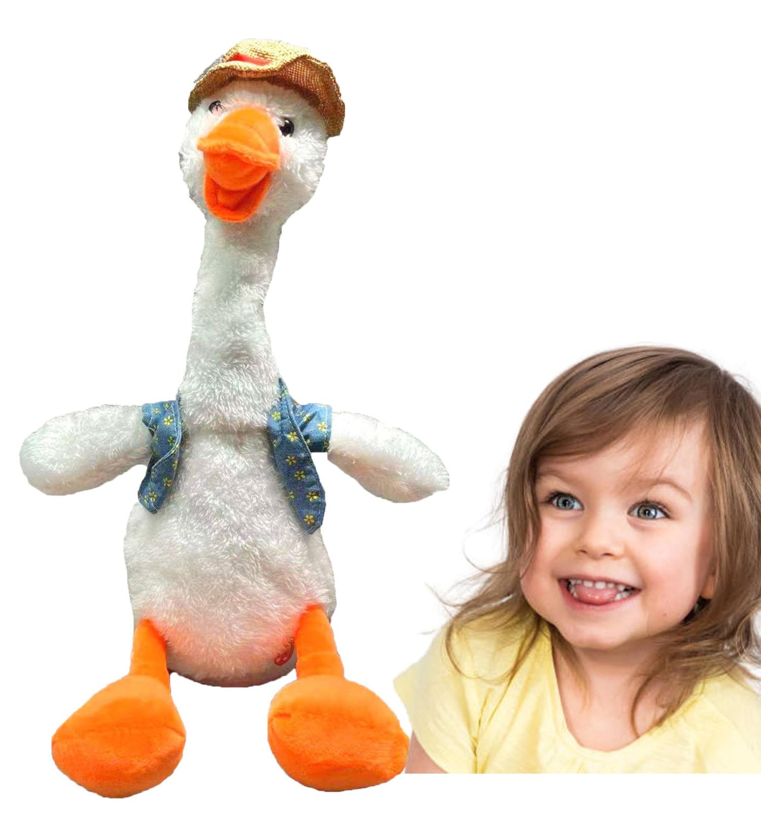Dancing Duck Toy - Interactive Talking Singing Plush, USB Rechargeable - White Snowy Quacker for Endless Christmas Fun! - Buy Online on SooperMarket.com