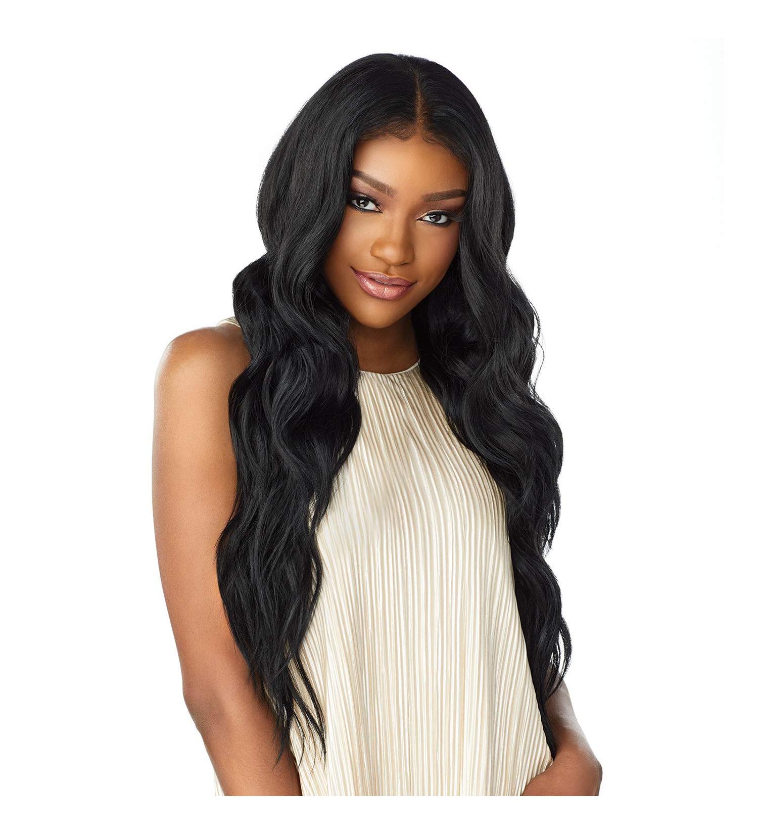 Sensationnel WHAT LACE 13x6 Wig - Cloud 9 Synthetic Hair Hand Tied Natural Preplucked Illusion Lace Front Wig - BRIELLE (1) Black - Buy Online on SooperMarket.com
