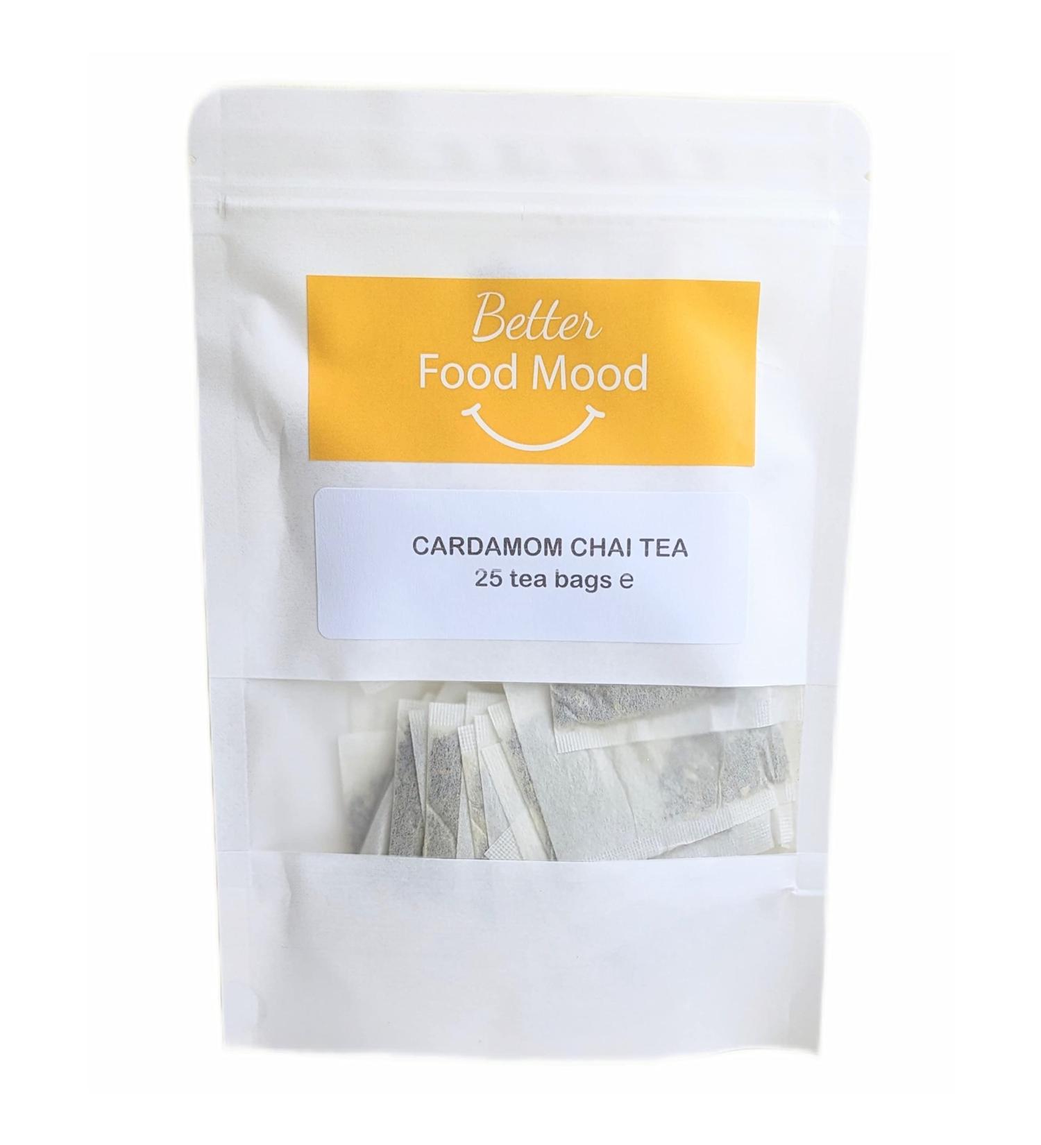 Cardamom Chai Tea | Indian Spiced Elaichi Chai | 25 Tea Bags | Black Assam Tea - Buy Online on SooperMarket.com