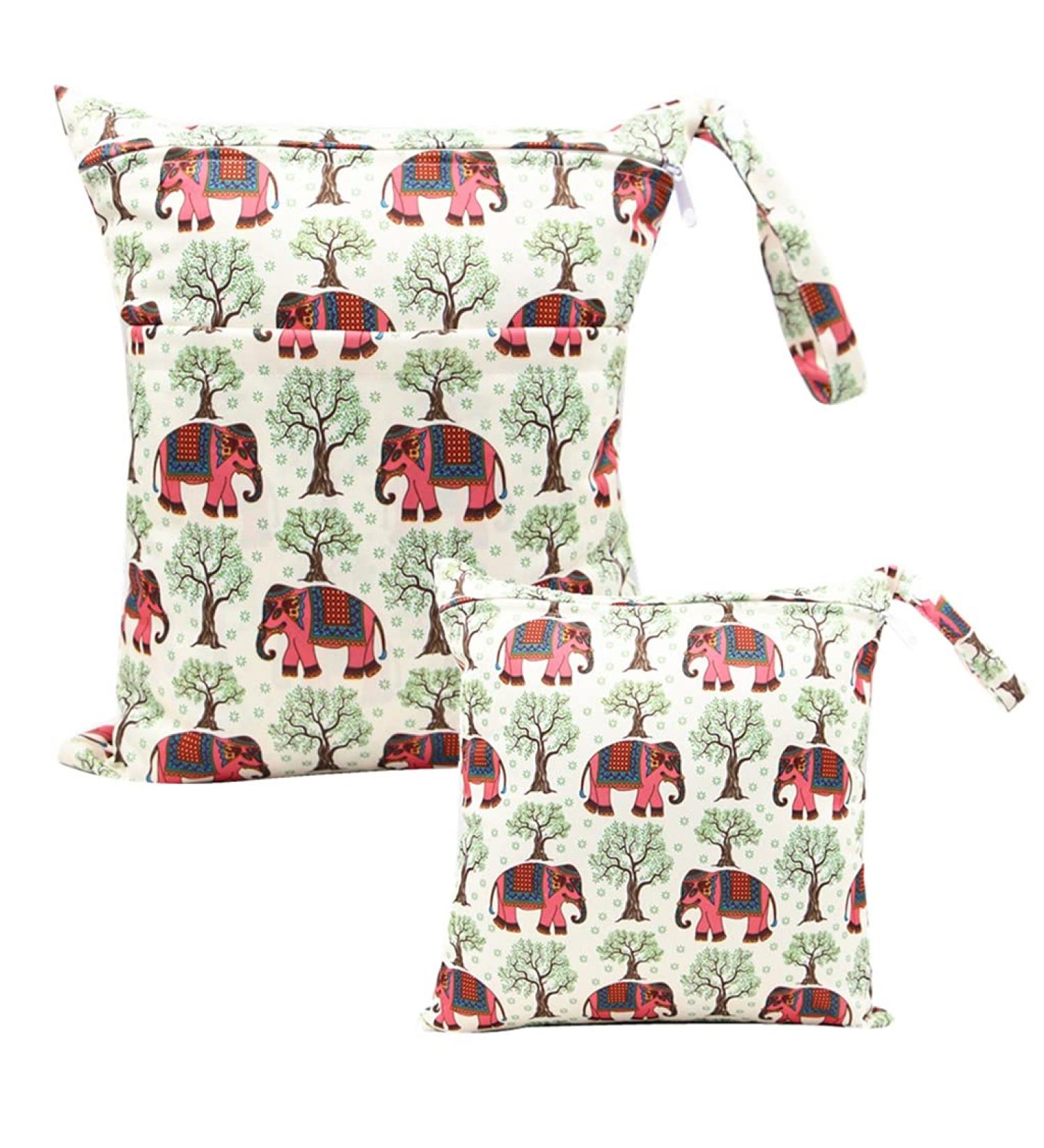Egurs Diaper Bag Set - Large & Medium Elephant Tree Wetbags for On-the-Go Convenience | International Shipping - Buy Online on SooperMarket.com