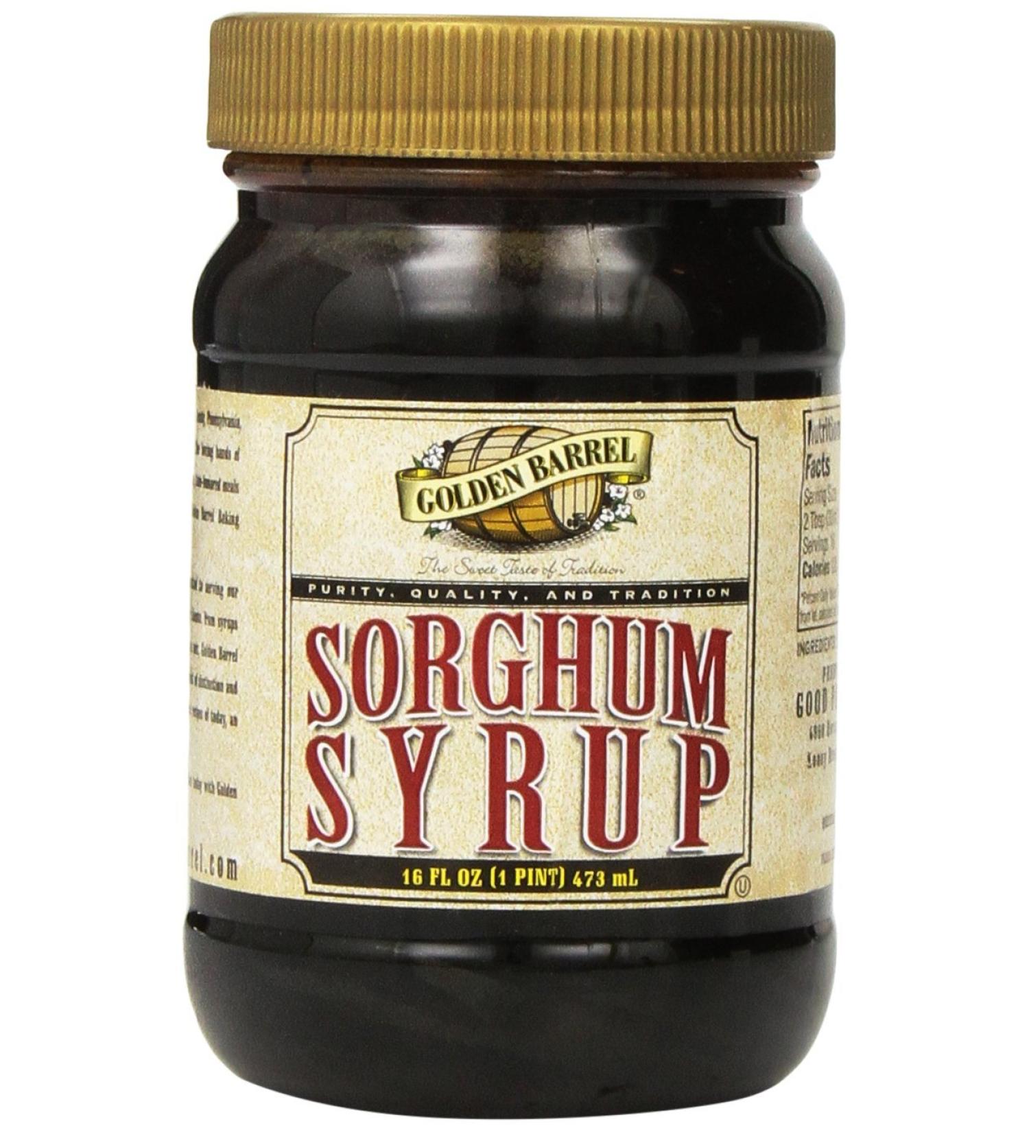 Golden Barrel Sorghum Syrup Wide Mouth Jar - 16 oz - Buy Online on SooperMarket.com