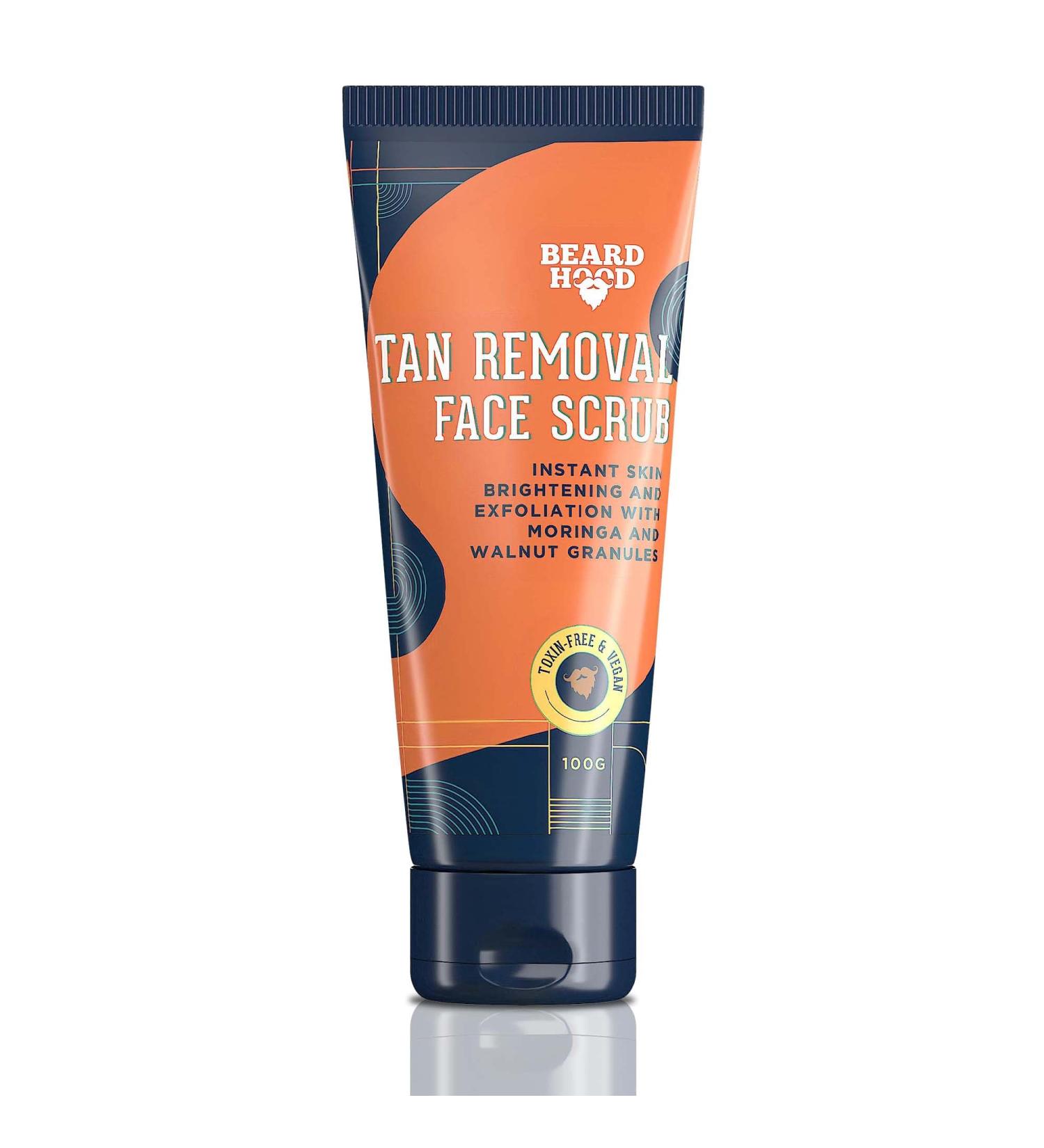 Beardhood Tan Removal Face Scrub - 3.5 oz | Effective Skin Brightening & Exfoliation for All Skin Types - Buy Internationally - Buy Online on SooperMarket.com