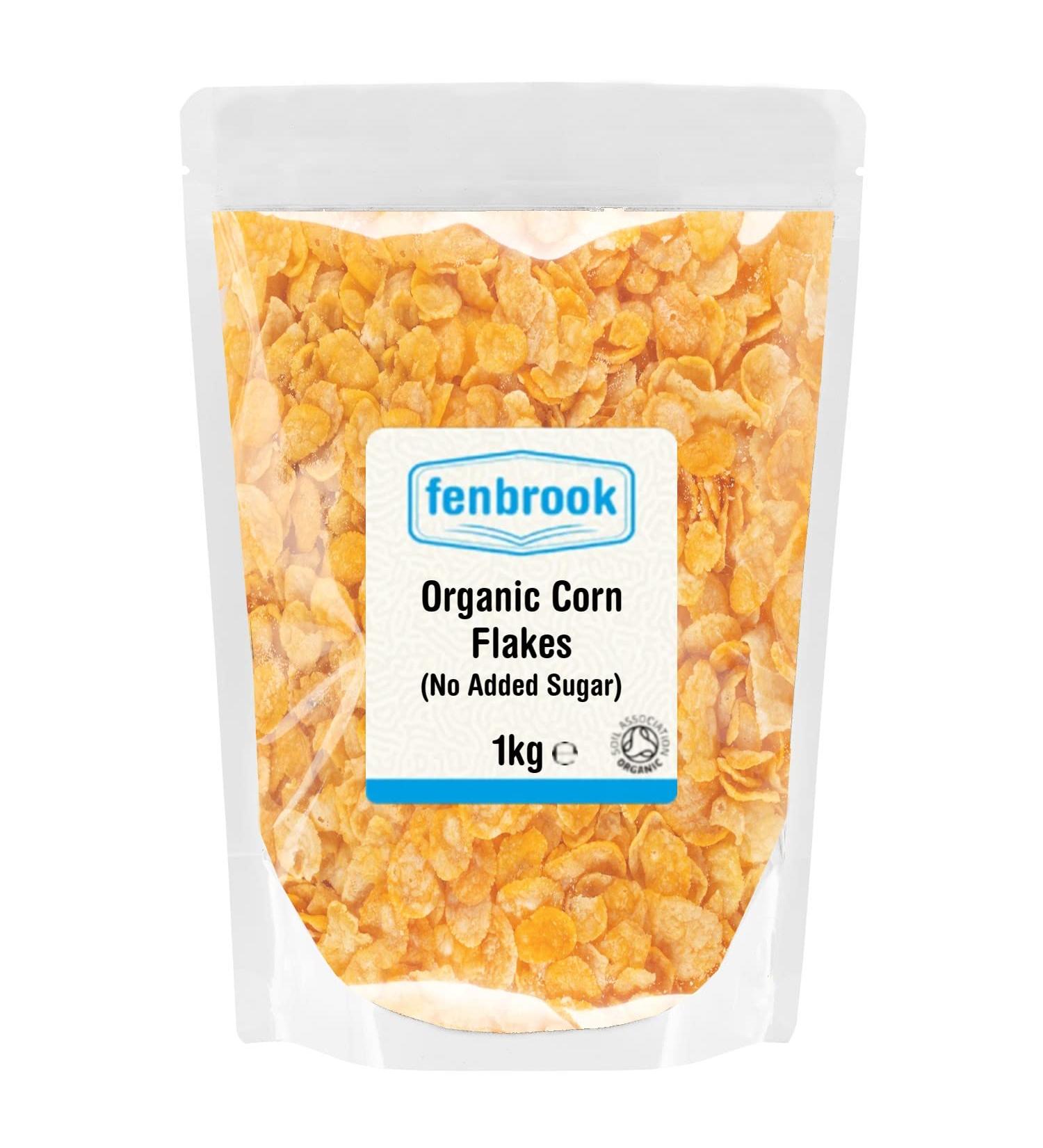 Organic Corn Flakes (No Added Sugar) 1kg | Certified Organic by Fenbrook Organic - Buy Online on SooperMarket.com