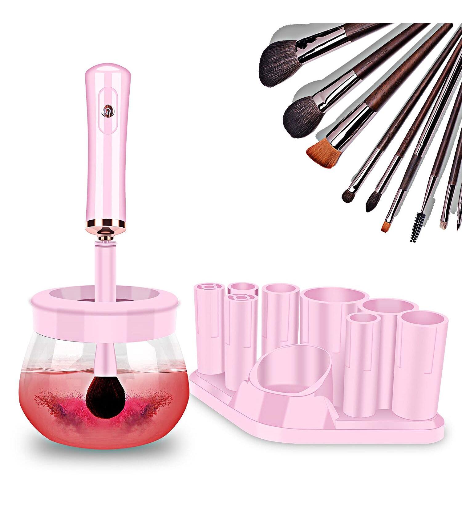 Neeyer Super-Fast Electric Makeup Brush Cleaner Dryer - Pink color - Buy Online on SooperMarket.com