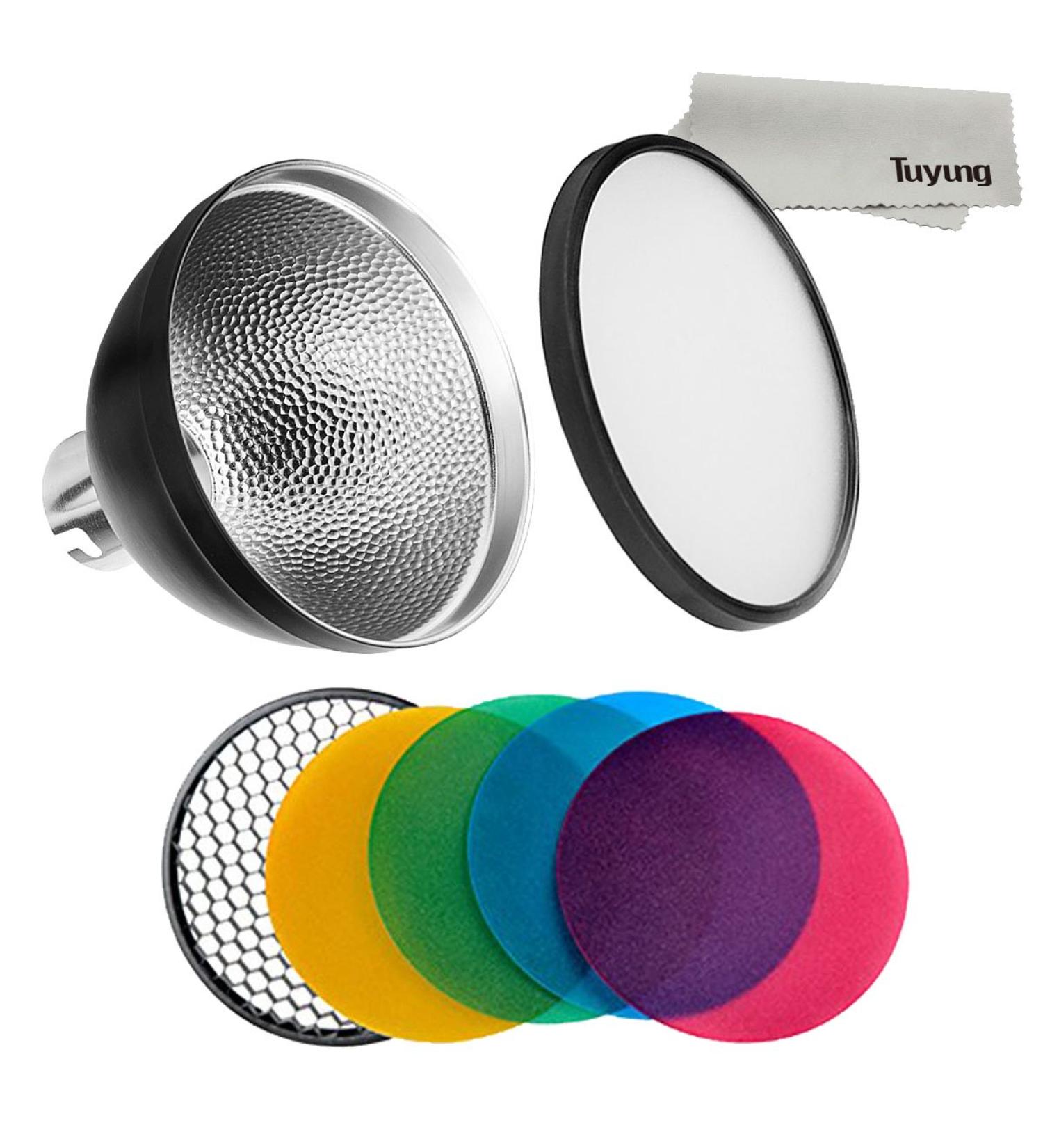 Godox AD-S2 Standard Reflector with Soft Diffuser & AD-S11 Speedlite Accessories for AD200, AD200PRO, AD360, AD360II Flashes - Buy Online on SooperMarket.com