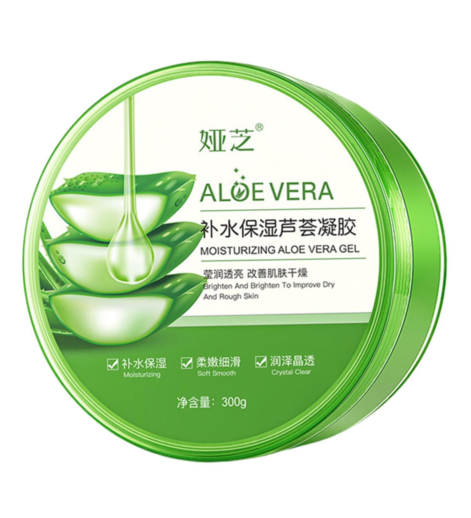 Buy Organic Aloe Vera Gel 300g - Natural Moisturizer for Face & Body Sun Relief & Sensitive Skin Hydration - Buy Online on SooperMarket.com