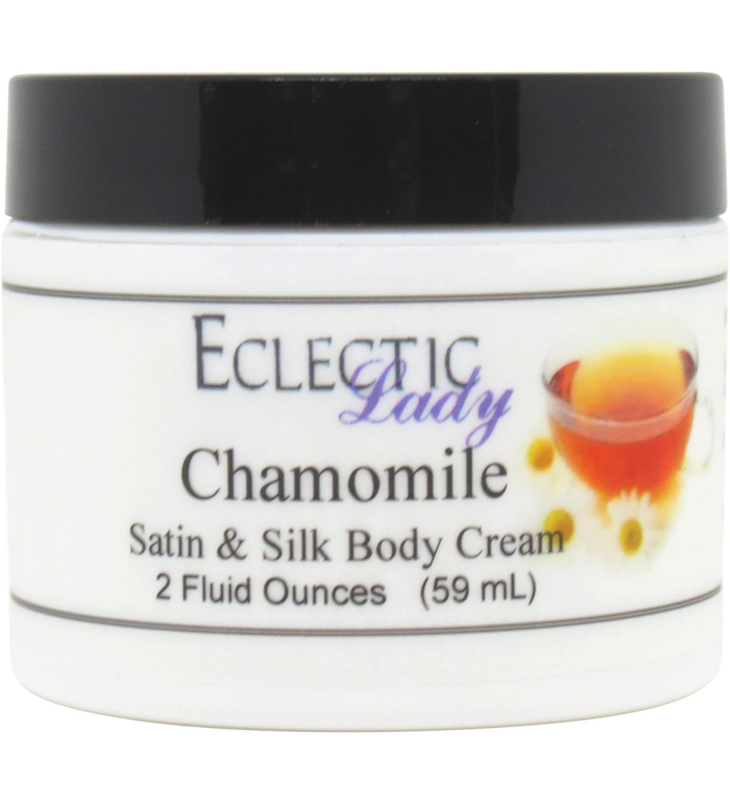 Buy Eclectic Lady Chamomile Satin & Silk Cream | Handcrafted Body Lotion 2oz | Shea Butter Aloe Vitamin E - Phthalate-Free Perfect for Women - Buy Online on SooperMarket.com