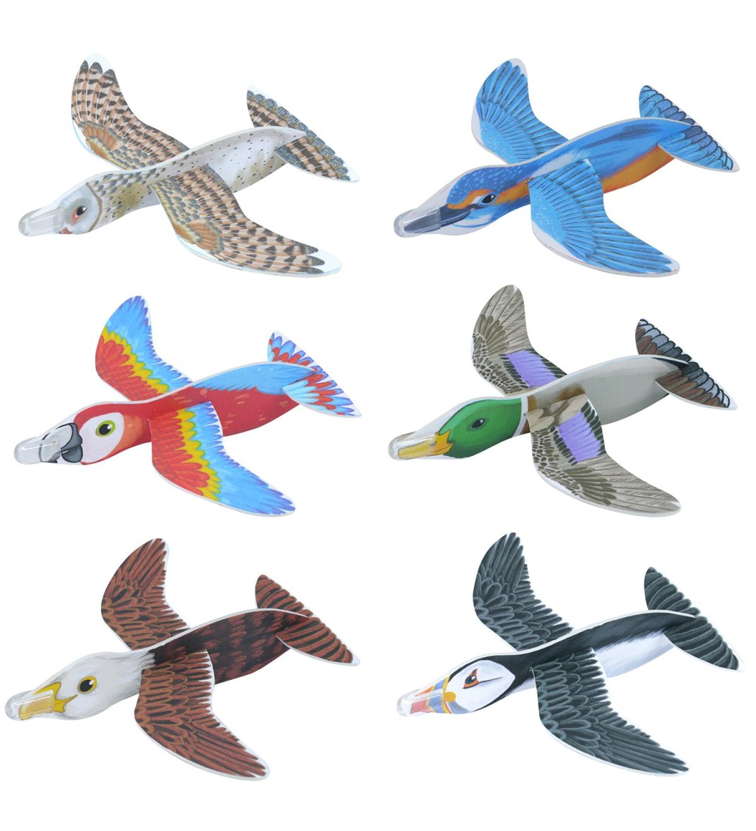 24x Styrofoam planes new birds airplanes animal glider 16cm birthday party favor HB