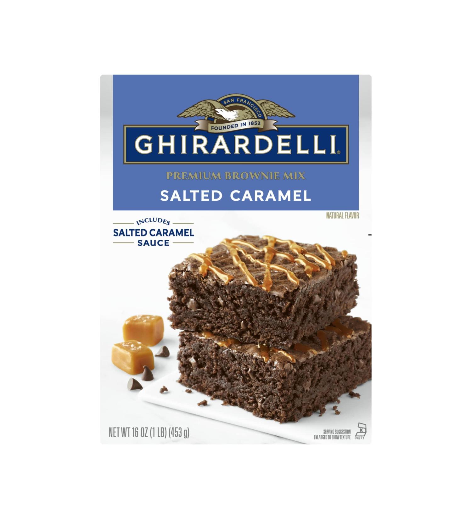 Ghirardelli Salted Caramel Brownie Mix 16oz - Pack of 12 | Premium Quality - Buy Online on SooperMarket.com