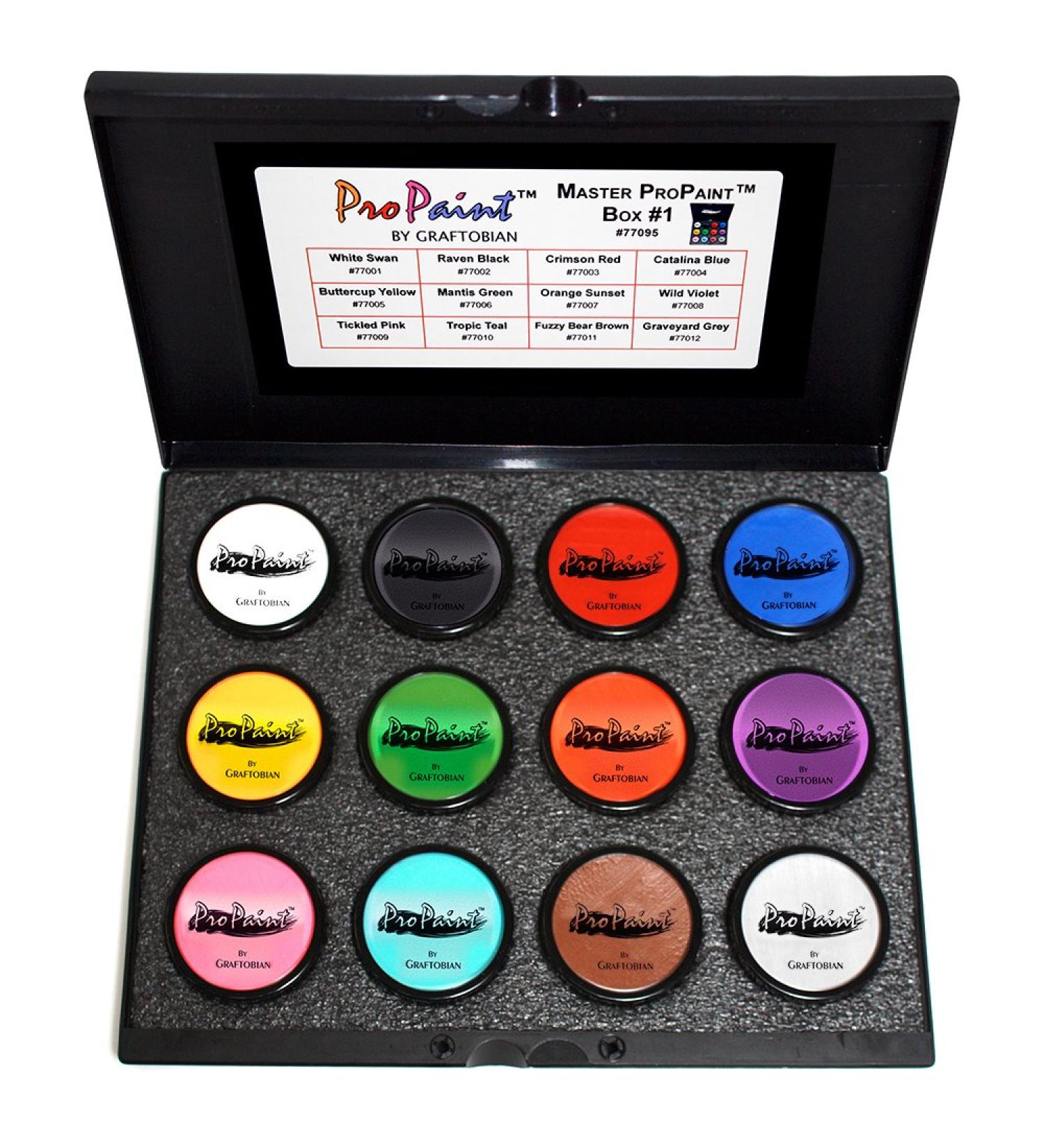 Graftobian ProPaint - 12 Color Master Kit #1