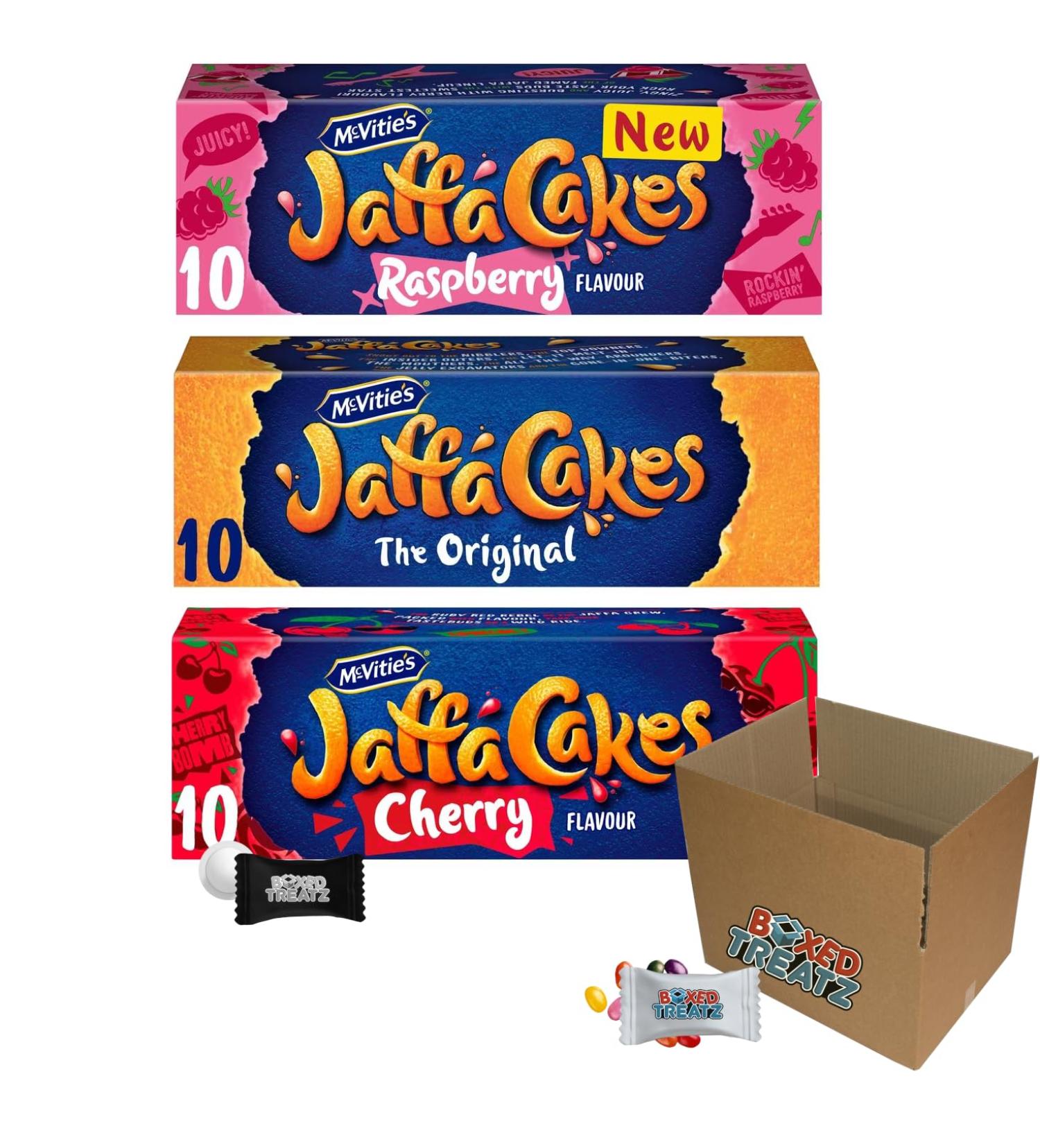 Jaffa Cakes Selection 9-Pack Bundle: Original X 3 Raspberry X 3 & Cherry X 3 (Total 9-Pack) - Buy Online on SooperMarket.com