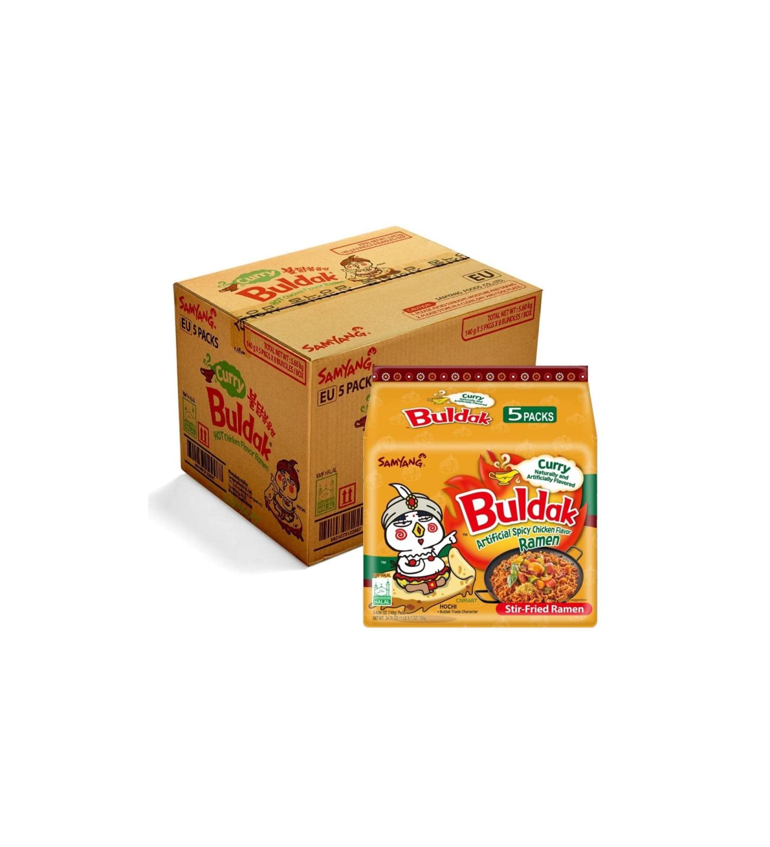 Samyang Curry Flavour Hot Chicken Ramen Instant Noodle Halal (Pack of 40) by CNMART - Buy Online on SooperMarket.com
