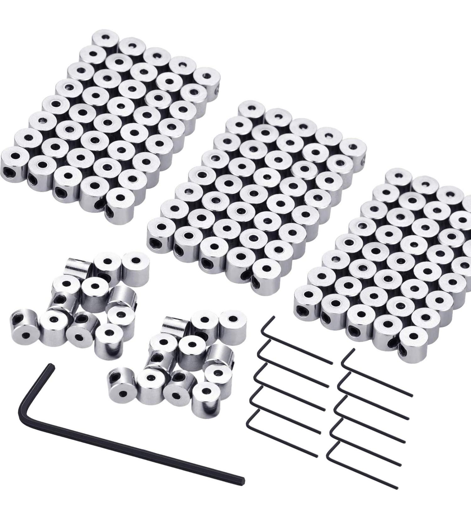 120 Pcs Pin Locks with Wrench - Sliver Locking Pin Keepers 6x5mm - Buy Online on SooperMarket.com