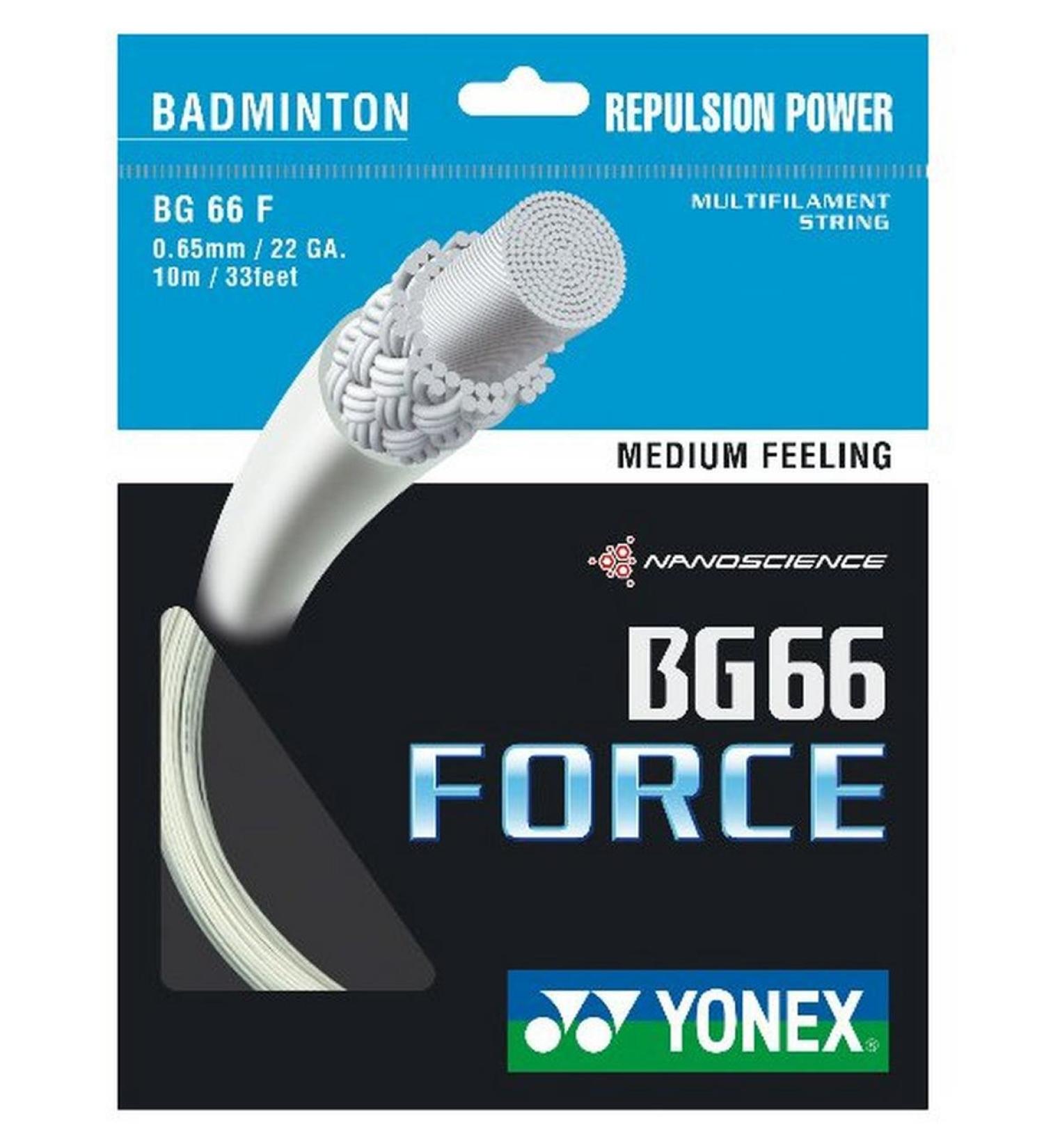 YONEX BG 66 Force Badminton String 10m White