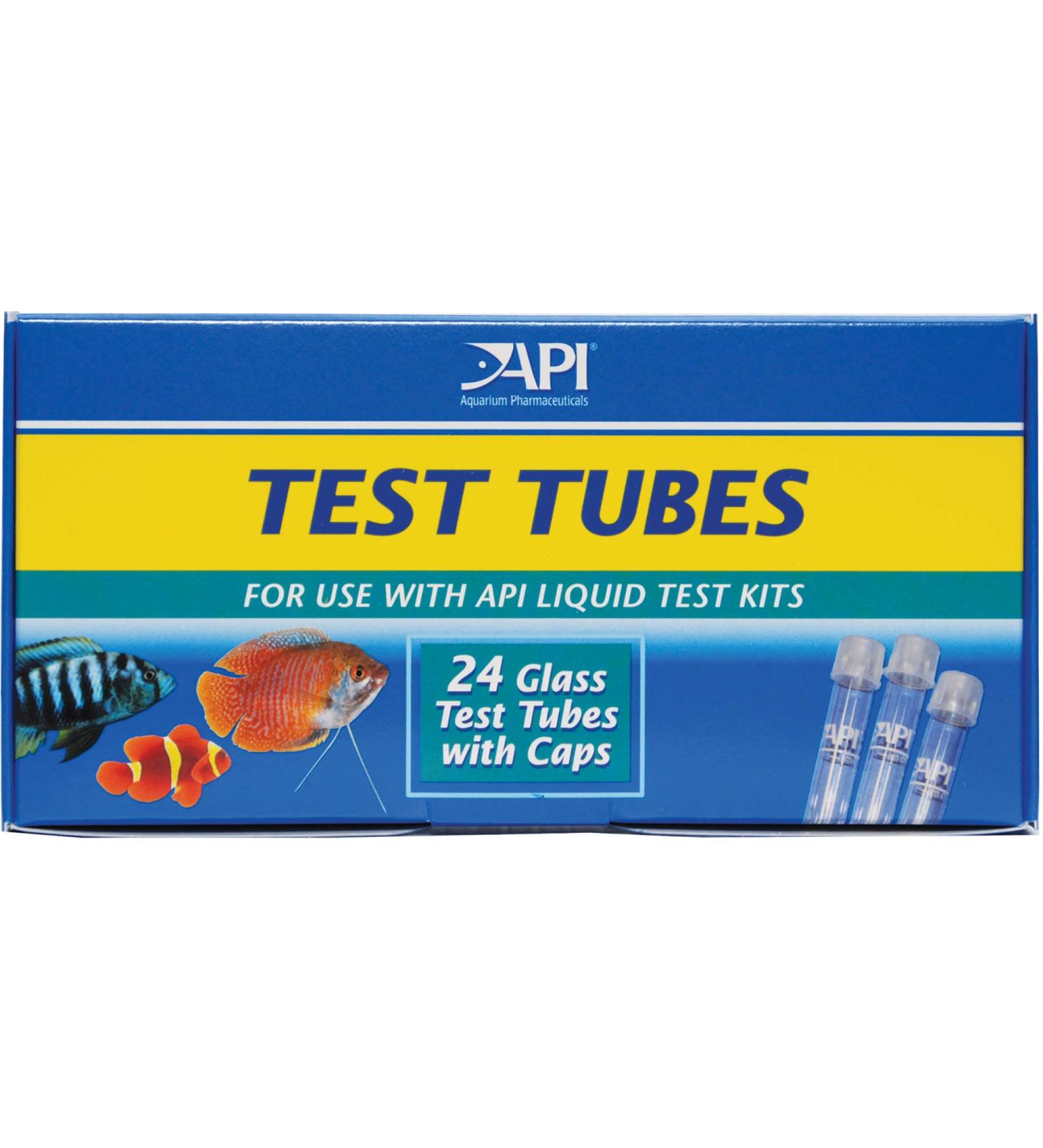 API Replacement Test Tubes with Caps for Aquarium Test Kits - 24 Count Box - Buy Online on SooperMarket.com