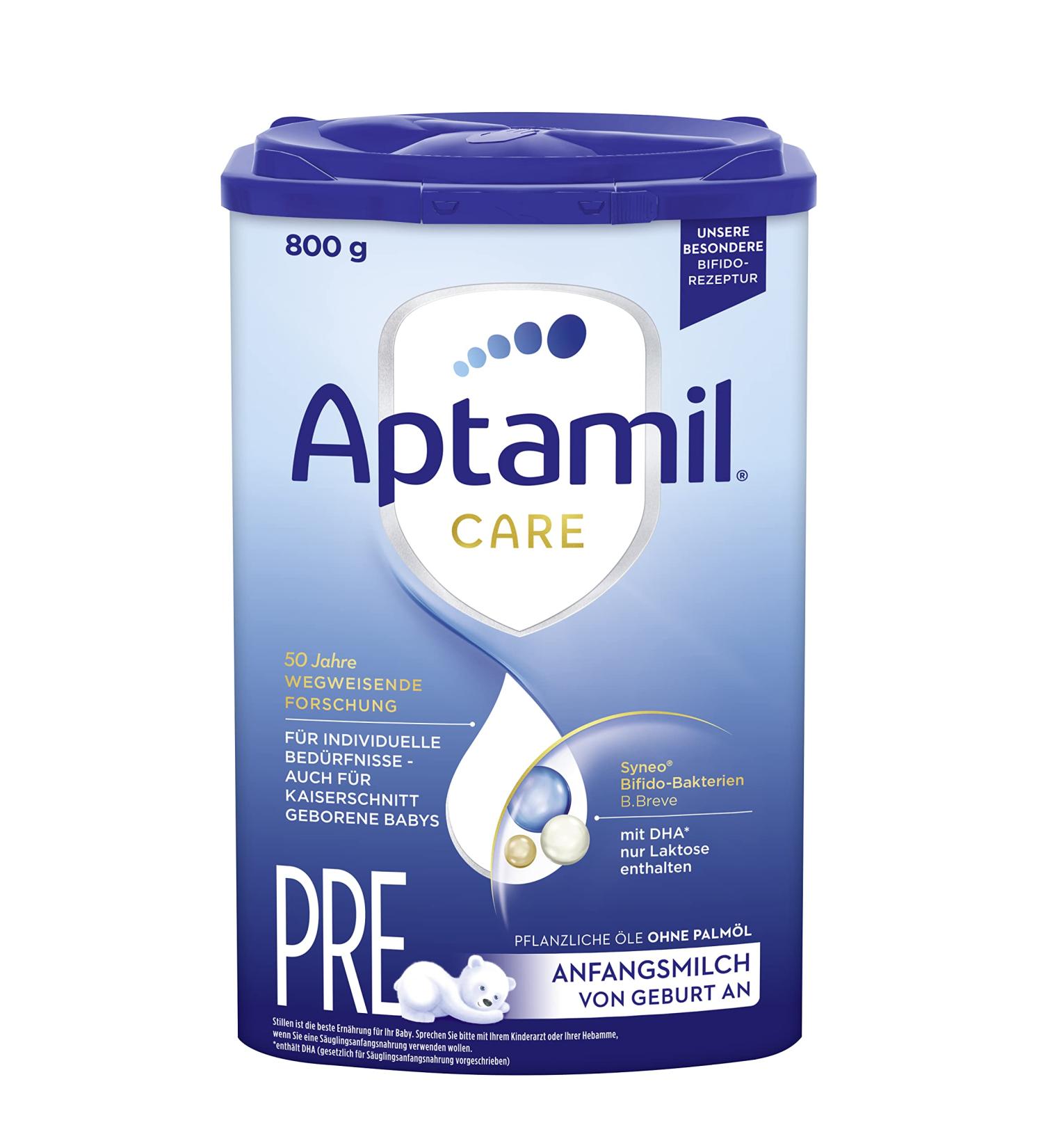 Aptamil Care PRE Infant Milk Powder - 800g | DHA Lactose Only Palm Oil Free - Baby Food from Birth - Buy Online on SooperMarket.com