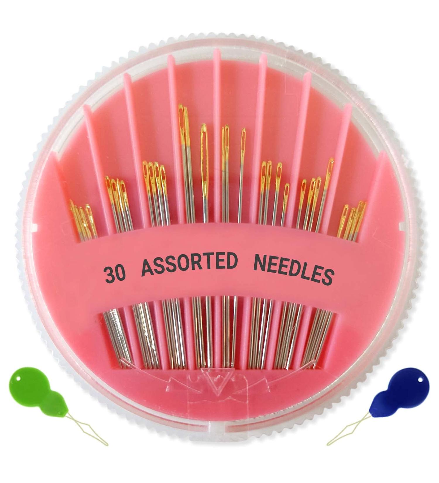 30 Pack Premium Hand Sewing Needles - Assorted Sizes for Handsewing, Stitching, Repair & Embroidery - Buy Online on SooperMarket.com