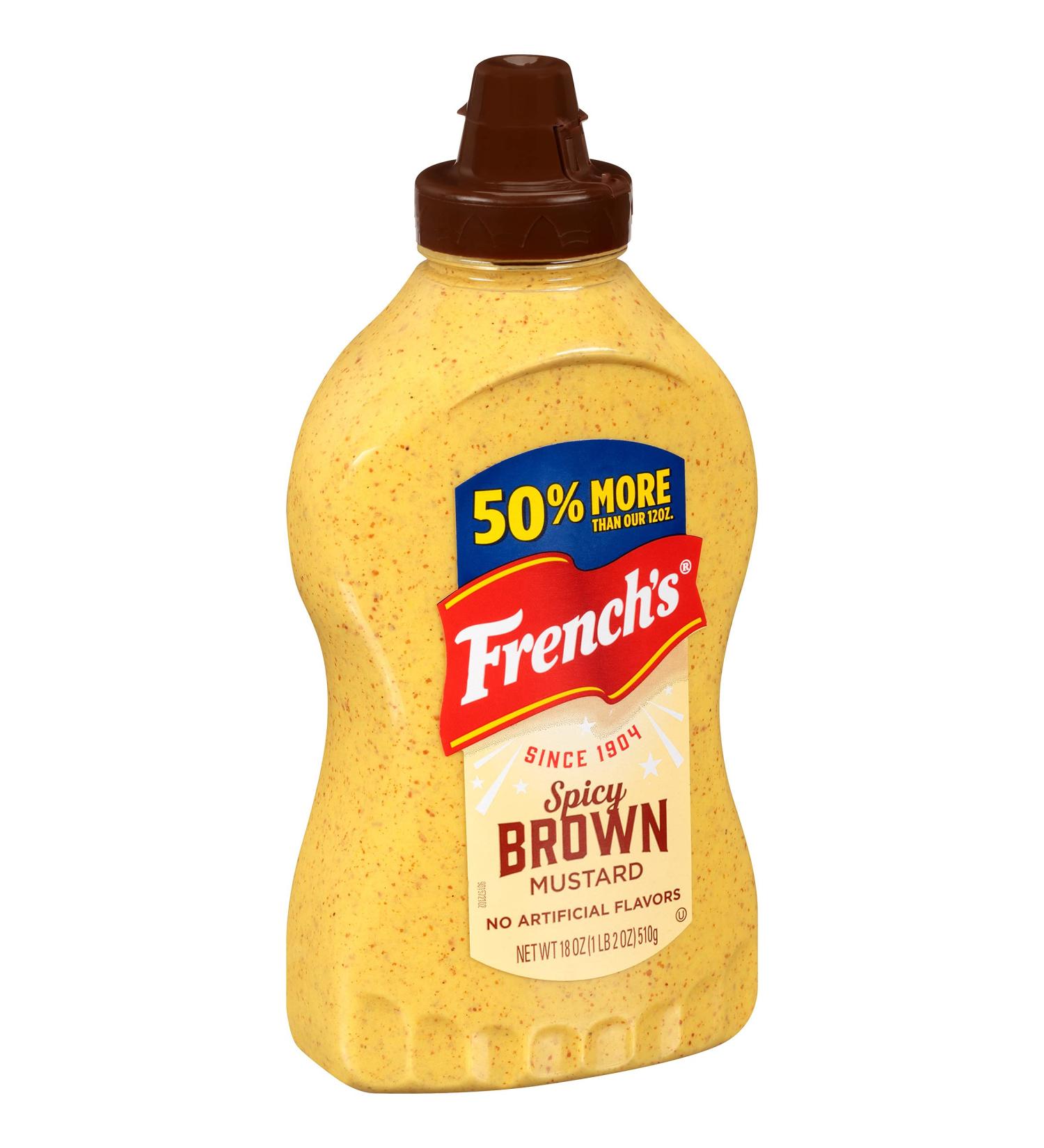 French's Spicy Brown Mustard 18 oz: Bold Flavor with a Kick | Buy Now - Buy Online on SooperMarket.com
