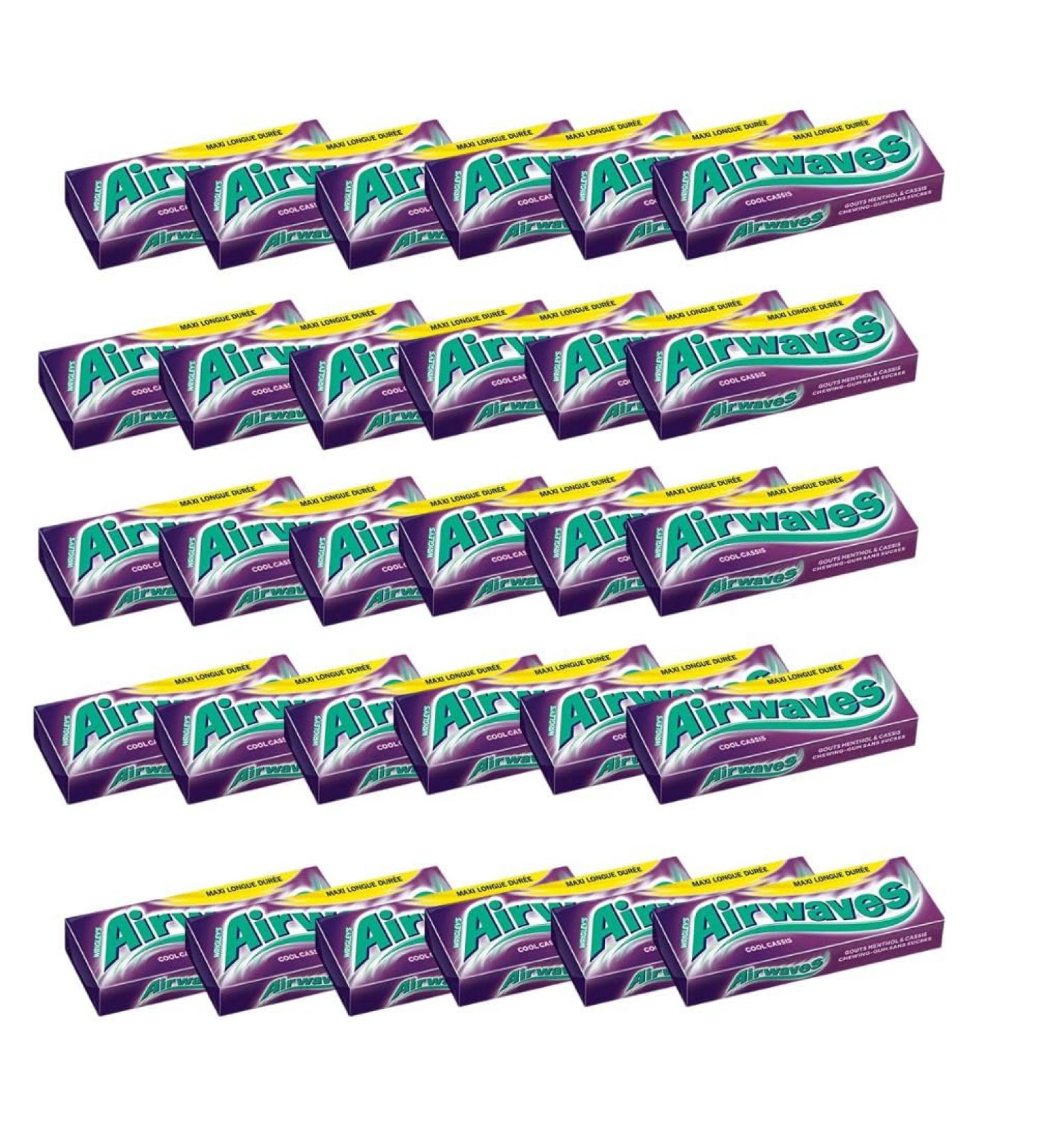 30 x 10pk Blackcurrent Flavour Chewing Bubble Gum Fruity Sweet Snack