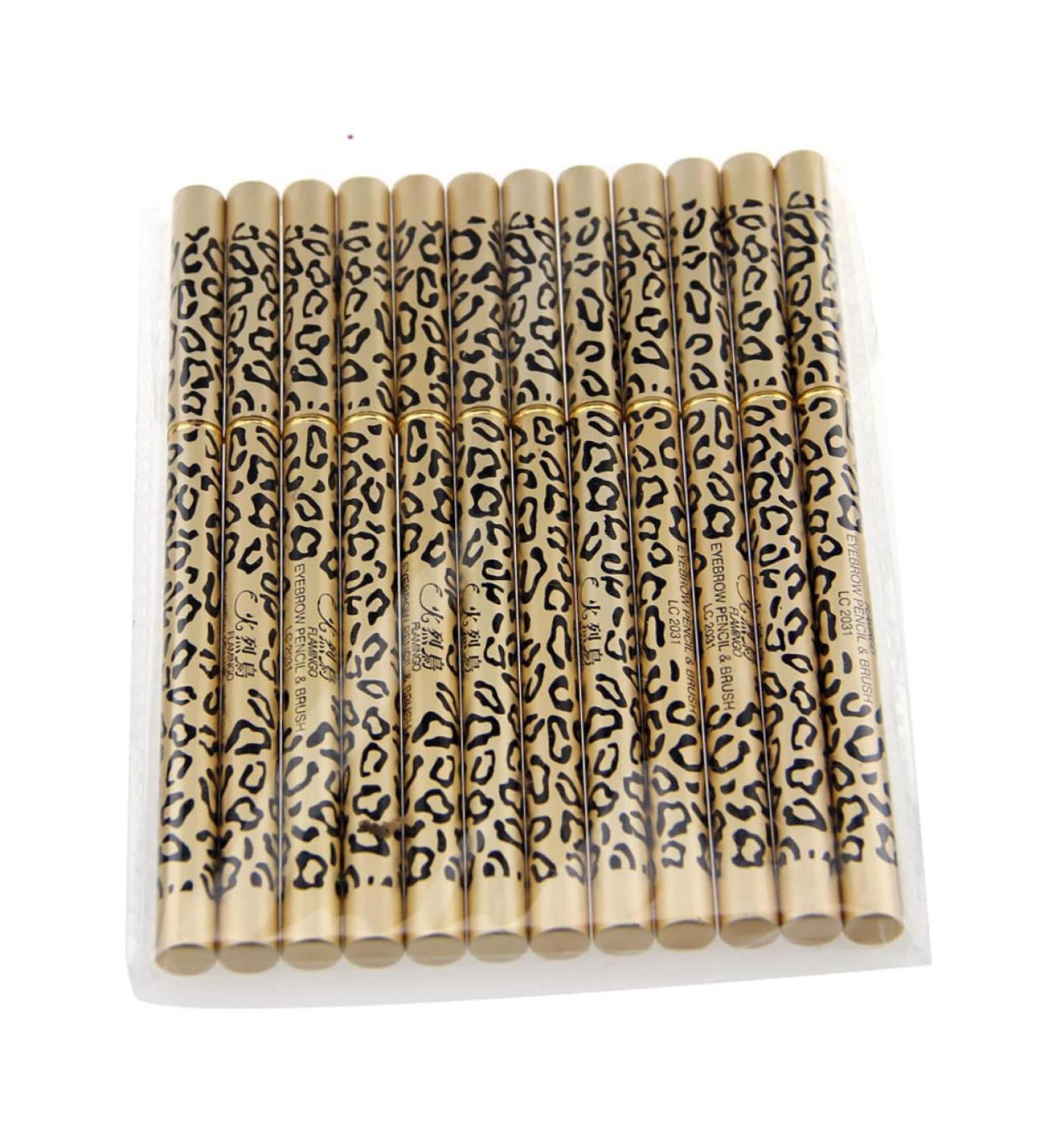 PLAFOPE Set 12pcs Eyebrow pencil black Eyebrow pencil with brush eyeliner Eyebrow pencil brush - Buy Online on SooperMarket.com