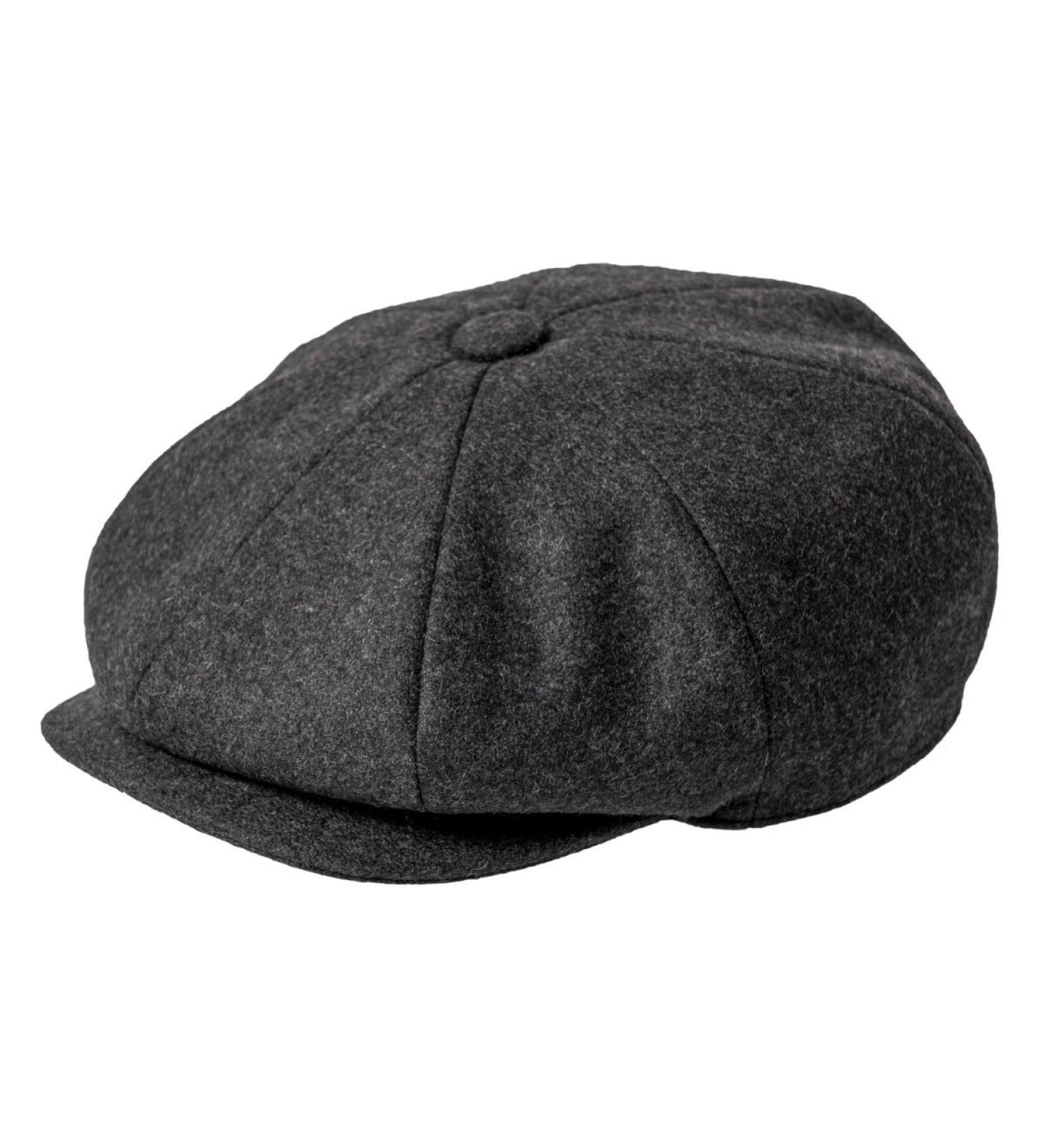 JANGOUL Men Wool Blend Newsboy Cap Tweed Cabbie Hat Snap Brim Dark Grey 7 3/8 - Buy Online on SooperMarket.com