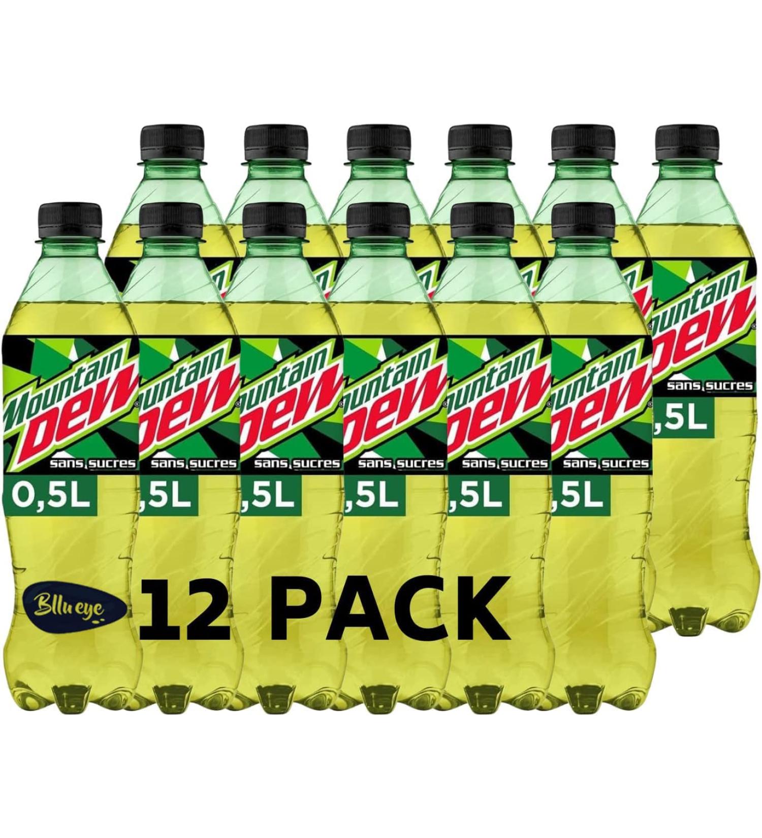 Mountain Dew Without Sugar 500 ml x 12 bottles Lime 500 ml (Pack of 12) - Buy Online on SooperMarket.com