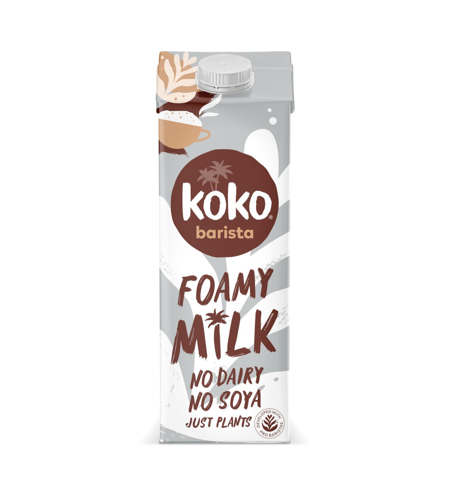Koko Barista 12 x 1L | Foamable Delicious Plant Based Barista Milk | Ambient Long Life | Allergen Free | Healthy & Vegan | Sustainably Grown Farmed and Produced | No Monkey Business - Buy Online on SooperMarket.com