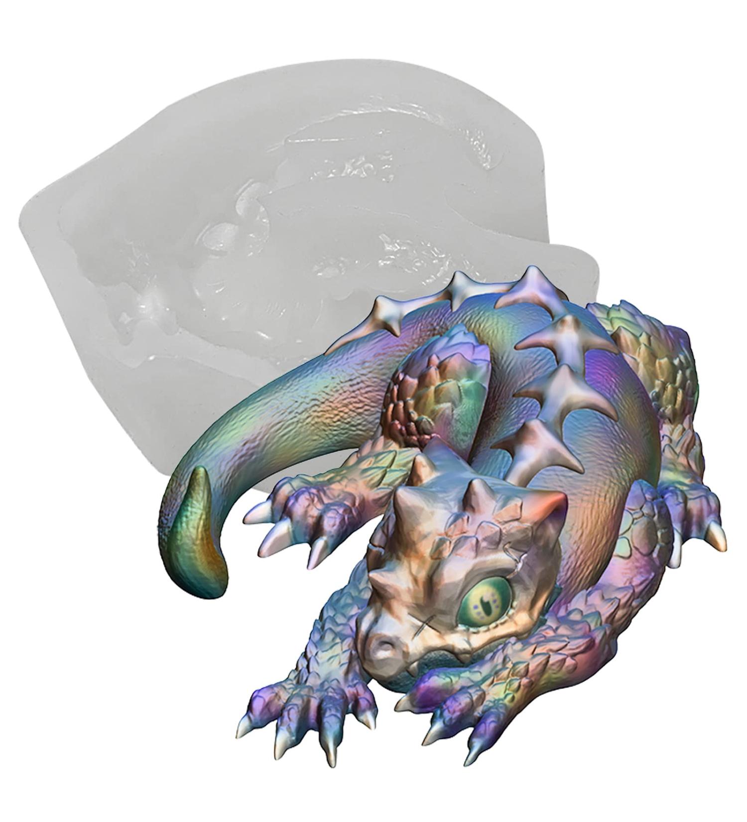 Magical Skull Dragon 3D Silicone Mold for Cake Decorating and Crafting - Buy Online on SooperMarket.com