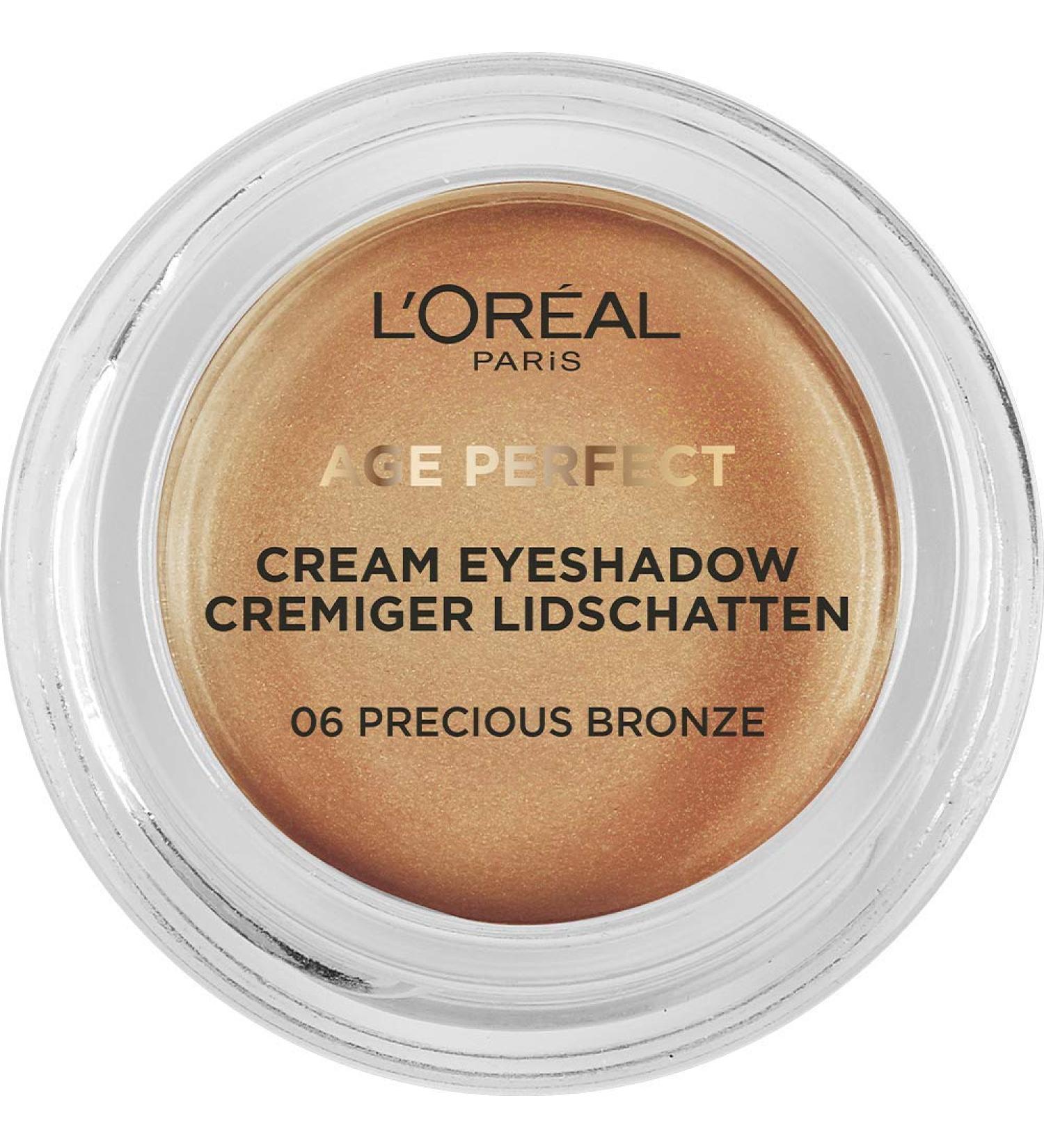 L'Or al Paris Age Perfect Creamy Eyeshadow 06 Precious Bronze - High Coverage 3 Pack (3 x 4g) | International Shipping Available - Buy Online on SooperMarket.com
