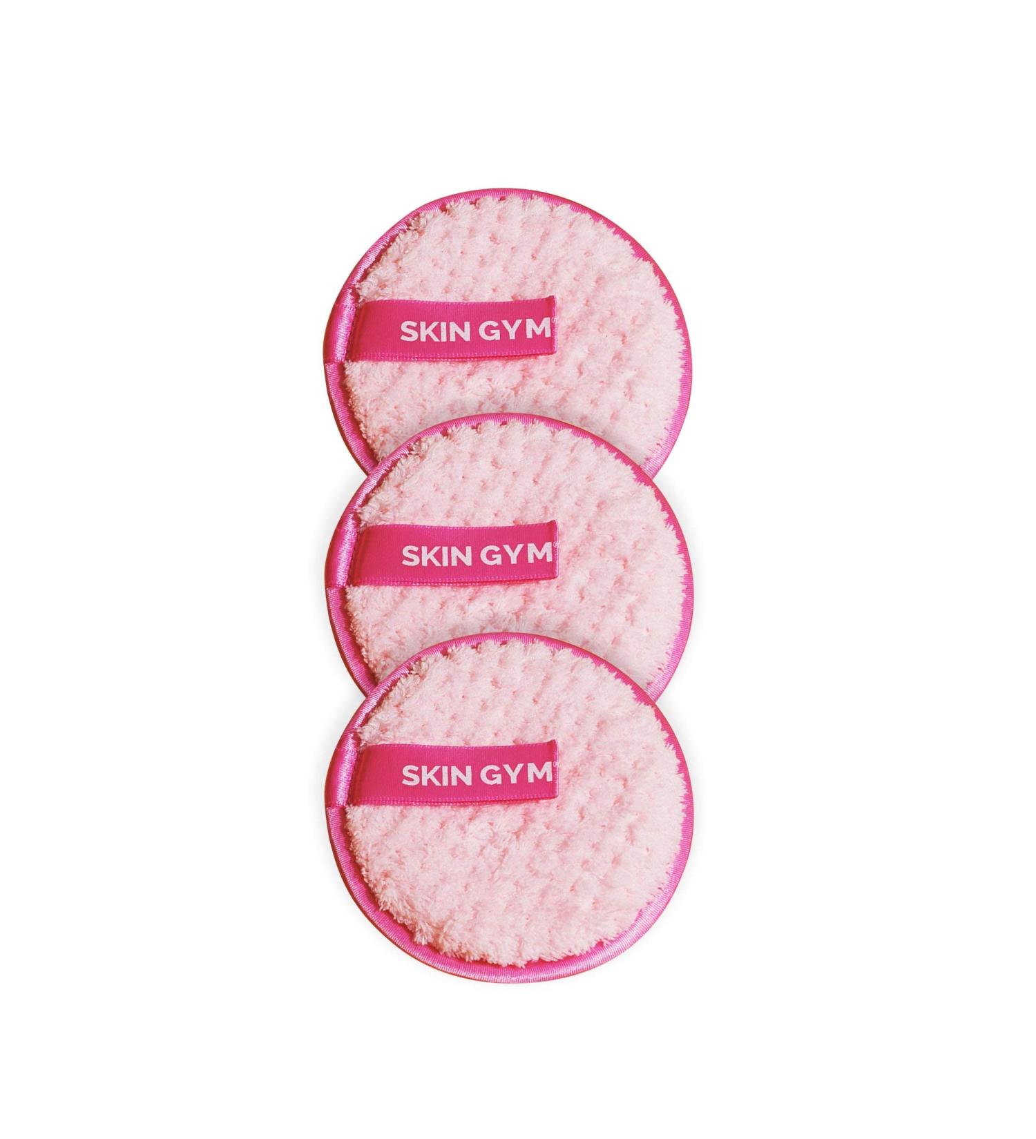 Skin Gym Reusable Makeup Remover Pad Set - Chemical-Free Eco-Friendly Towels for Mascara, Eyeliner, Foundation, Lipstick - 3 Piece Set - Buy Online on SooperMarket.com