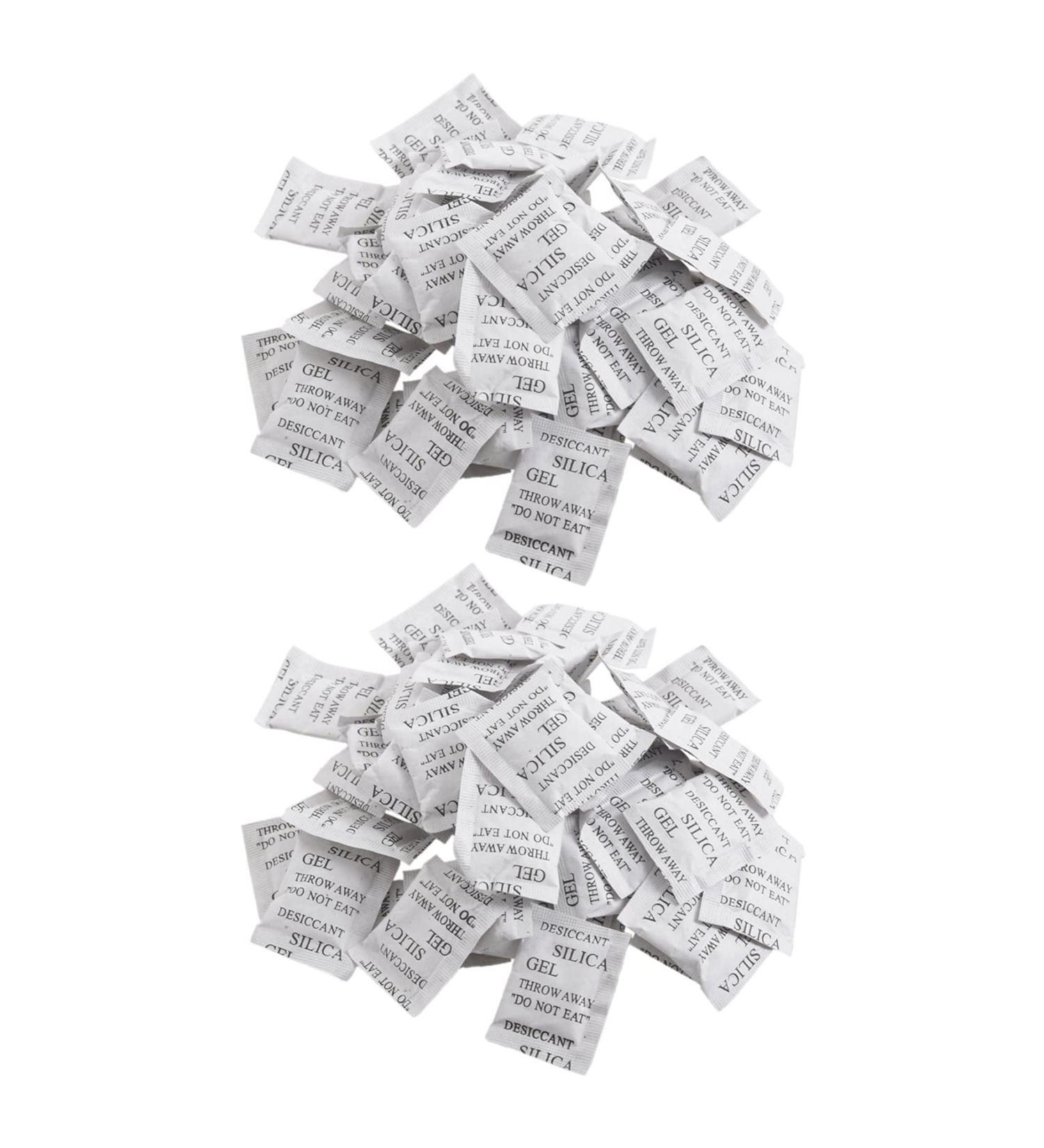 Fivetwofive 100pcs Silica Desiccant Moisture Absorber Bags - Effective Humidity Control for Shipping & Storage - Buy Online on SooperMarket.com