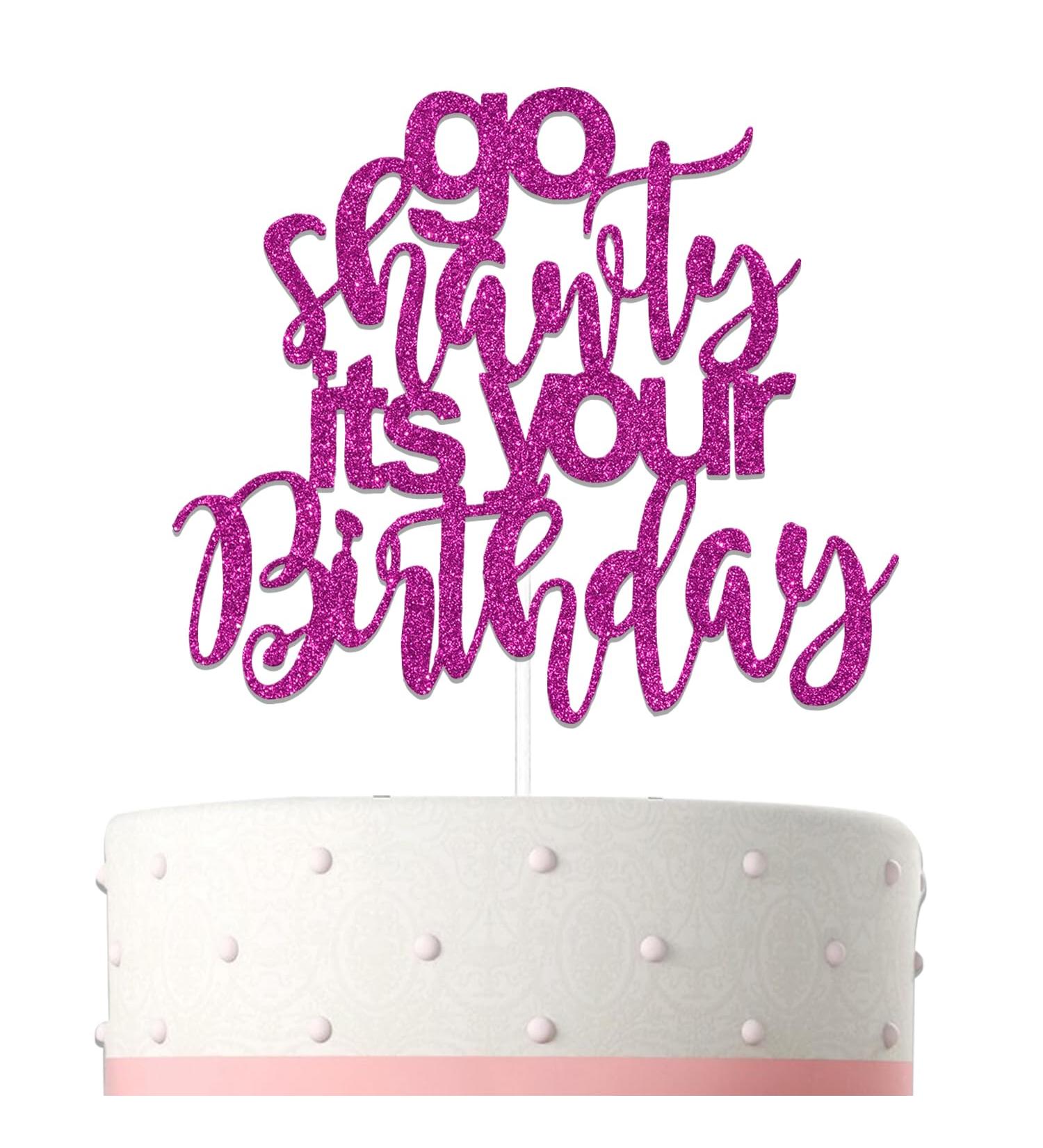Go Shawty Its Your Birthday Cake Topper Its My Birthday Cake Topper Girls Birthday Cake Decorations Hip Hop Themed Birthday Party Decor Supplies Rose Red - Buy Online on SooperMarket.com