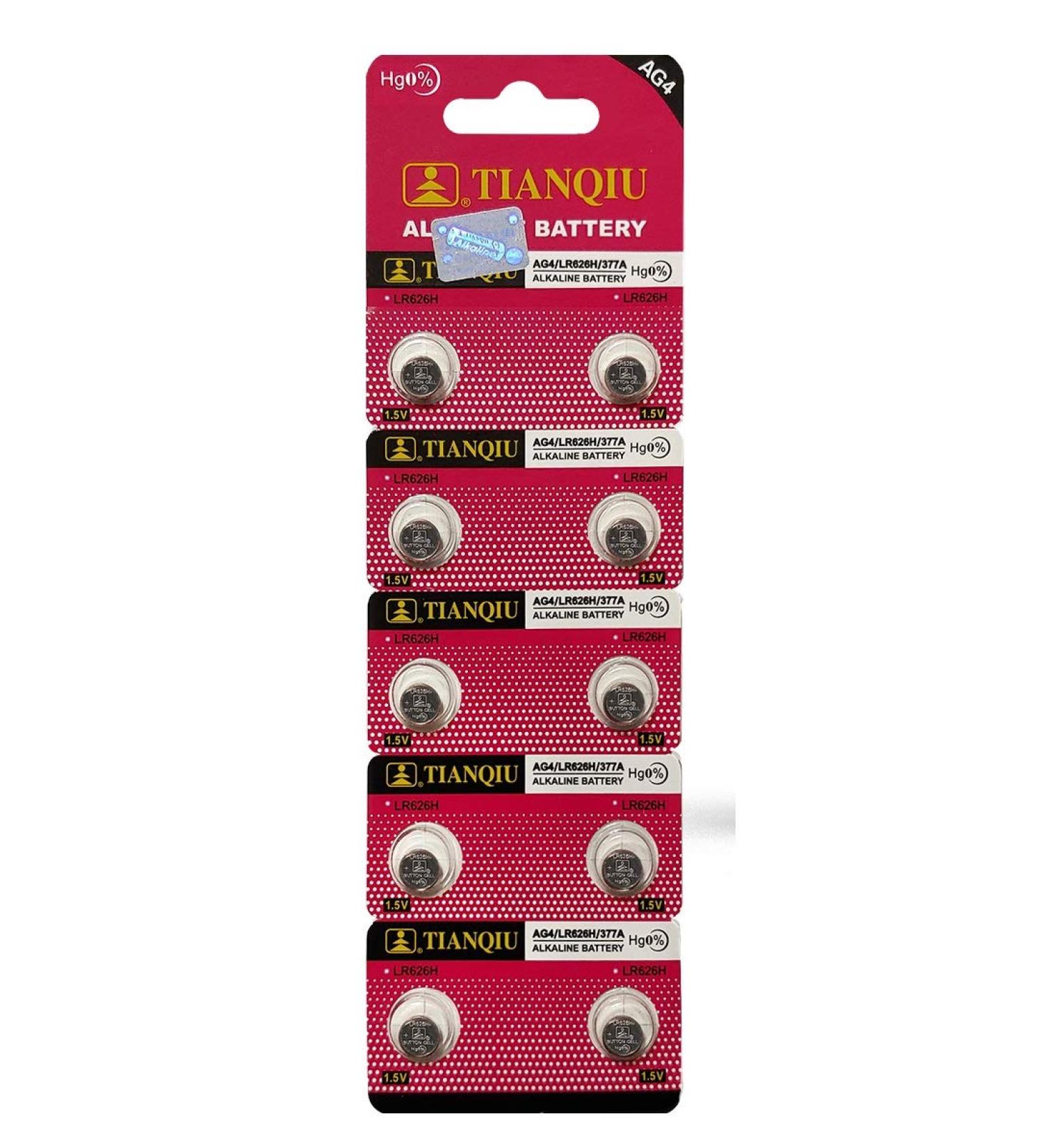 Buy Tianqiu 10PCS Ag4 LR626 377 SR626SW Alkaline Battery - International Shipping Available - Buy Online on SooperMarket.com