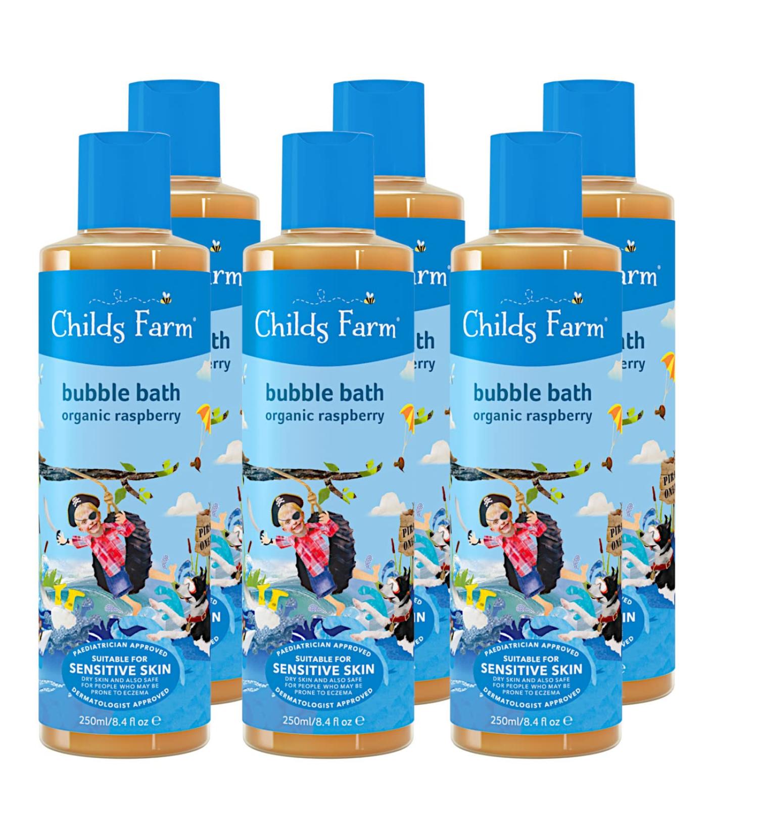 Childs Farm Organic Raspberry Bubble Bath 250ml - Pack of 6 | International Shipping Available - Buy Online on SooperMarket.com