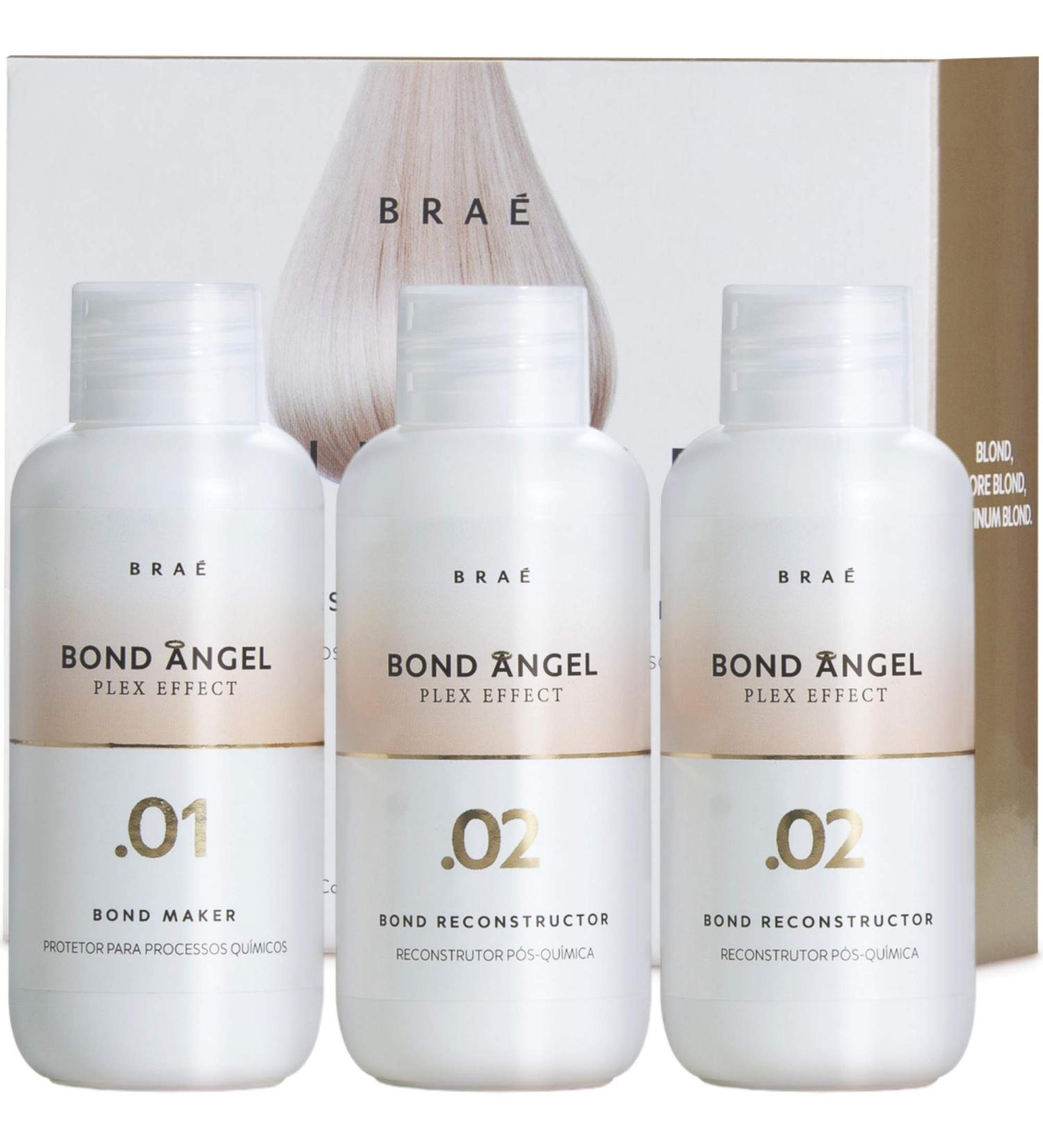 Bond Angel Plex Effect Treatment Kit - Bleaching & Coloring Protection for All Hair Types - Step 1, 2, 3 (3.38 fl. oz) - Buy Online on SooperMarket.com