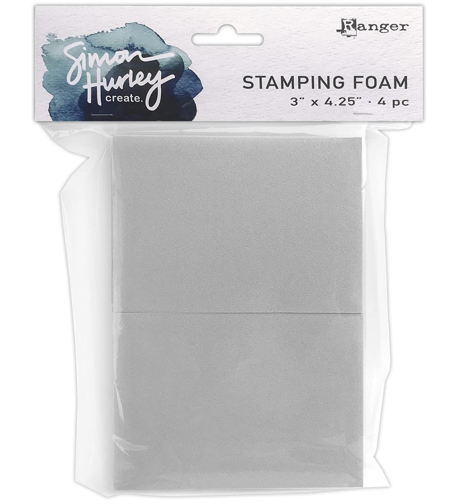 Simon Hurley create. Stamping Foam 3X4.25 4/Pkg-HUA76391