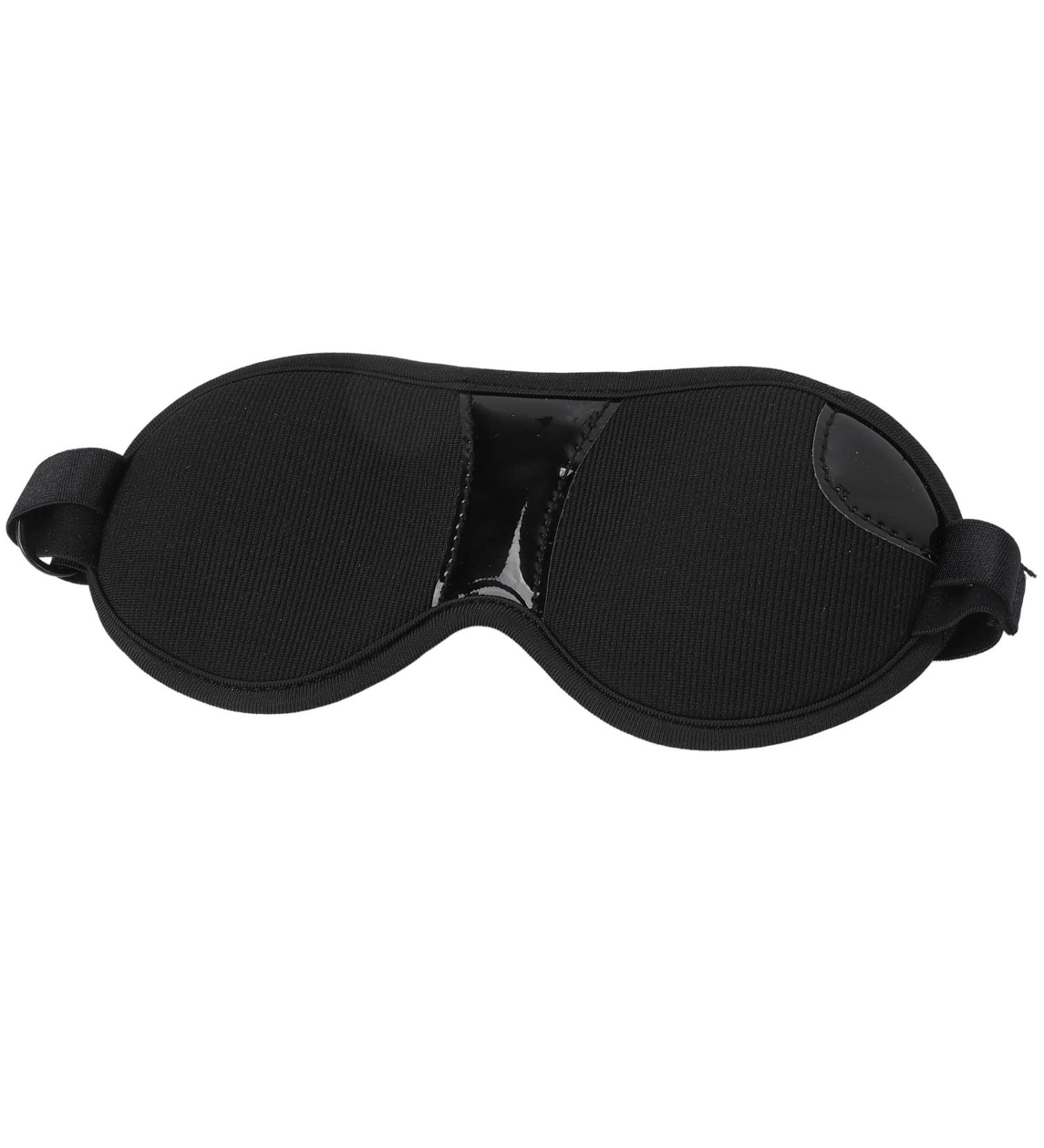 Black Soft Polyester Magnet Blindfold for Comfortable Home Use - Adjustable Size - Buy Online on SooperMarket.com